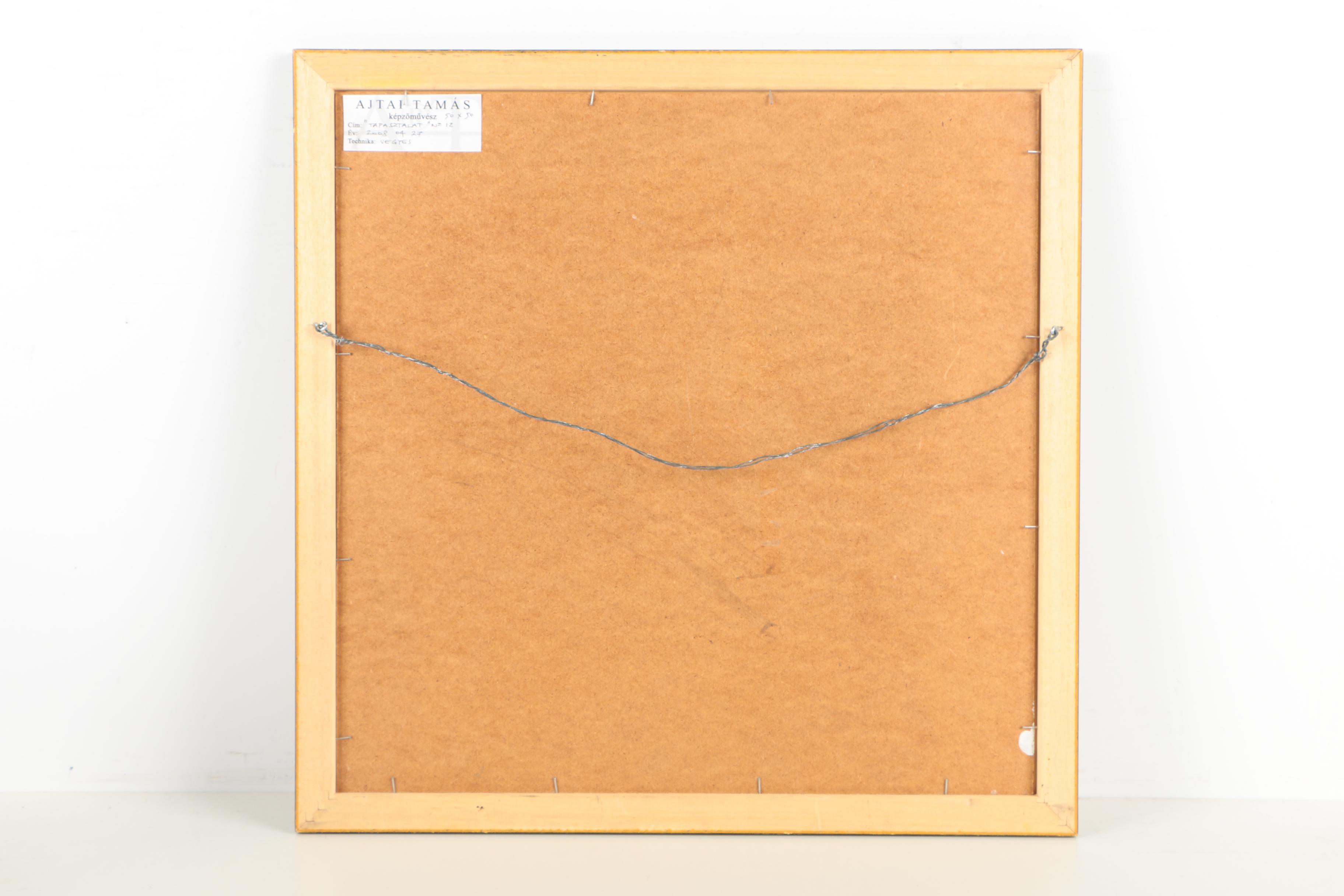 Ajtai Tamás Mixed Media Collage "Tapasztalat No. 12"