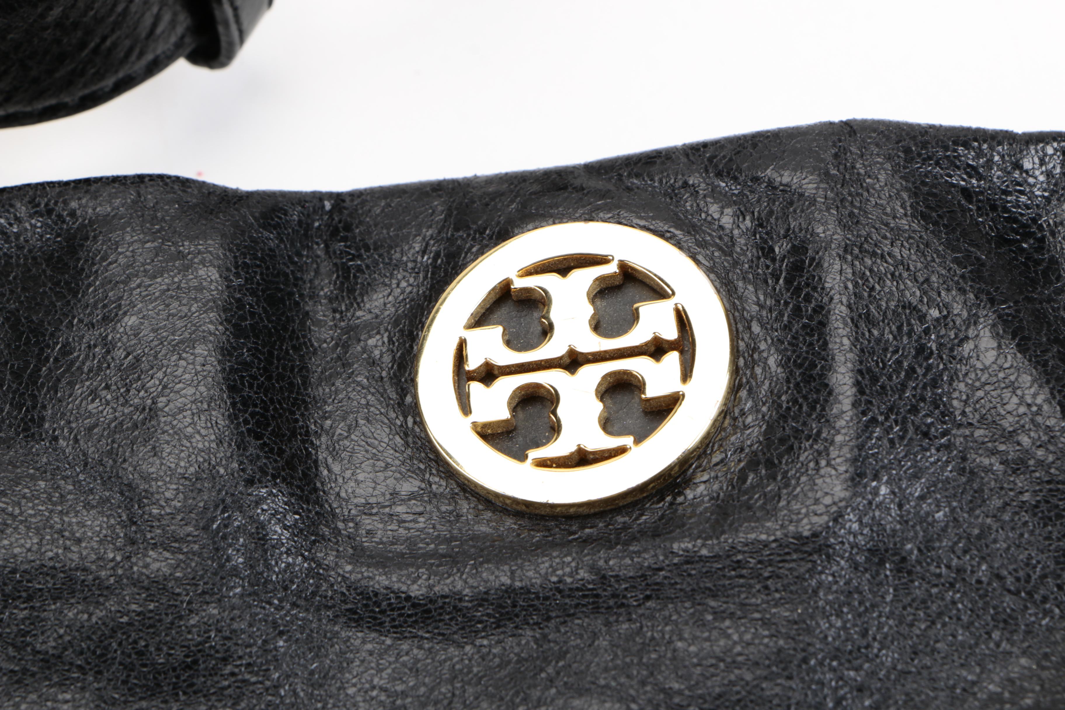 Tory Burch Black Leather Shoulder Bag