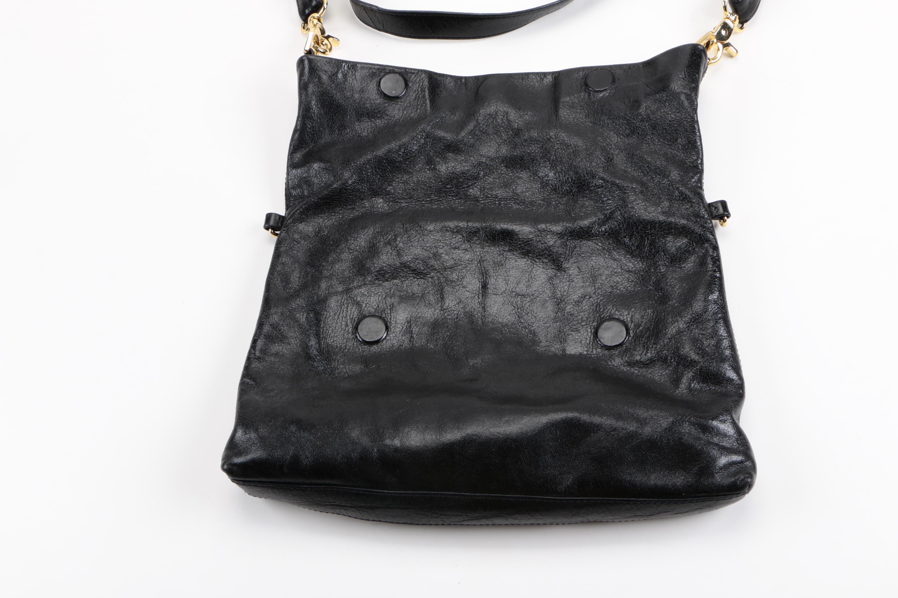 Tory Burch Black Leather Shoulder Bag