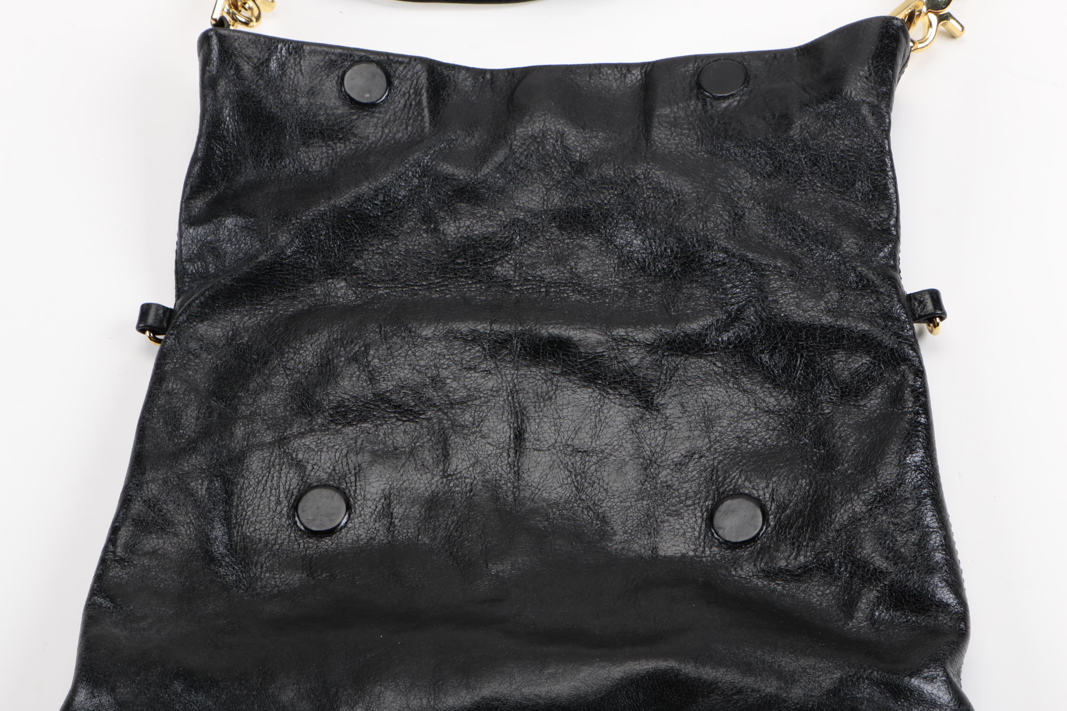 Tory Burch Black Leather Shoulder Bag