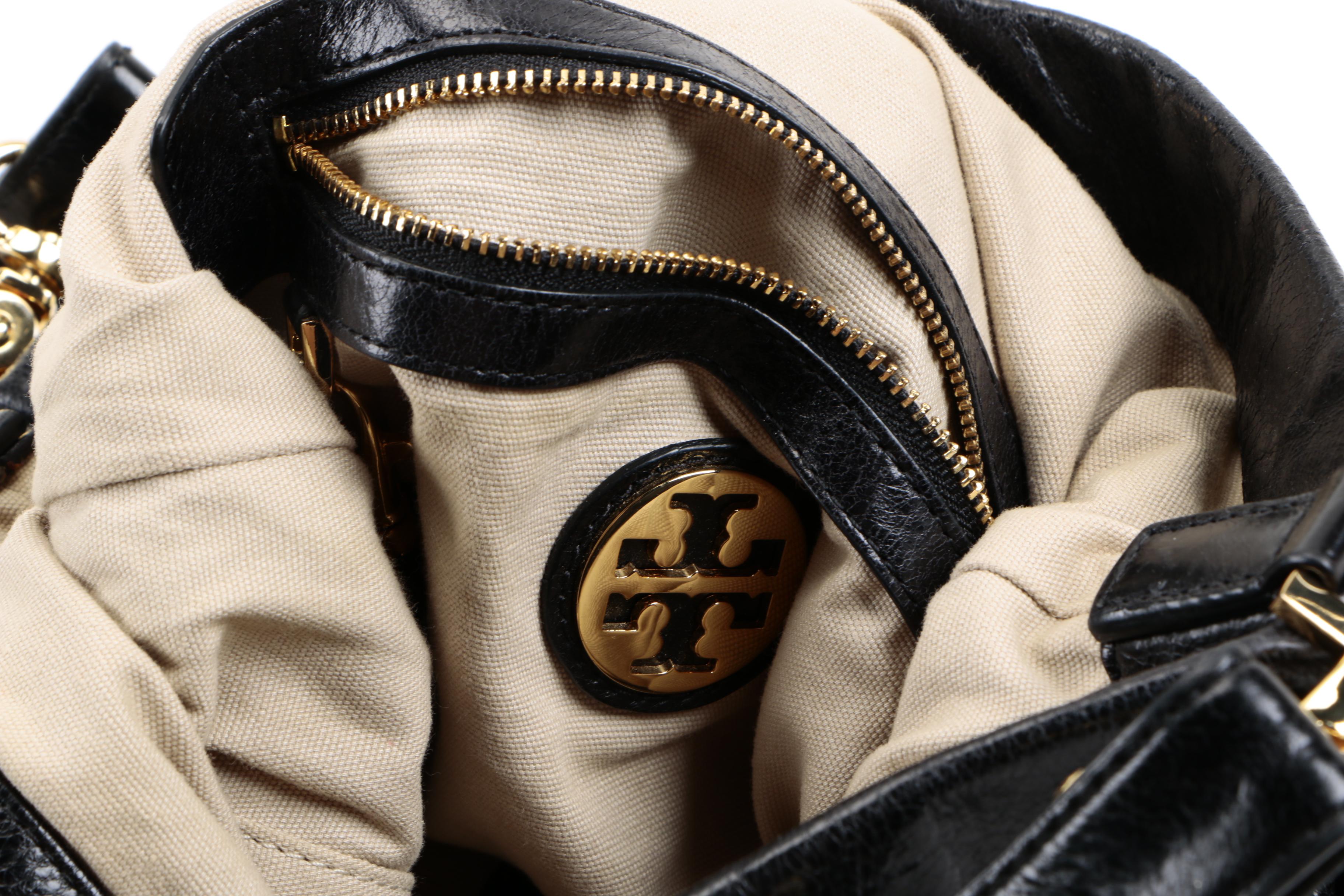 Tory Burch Black Leather Shoulder Bag