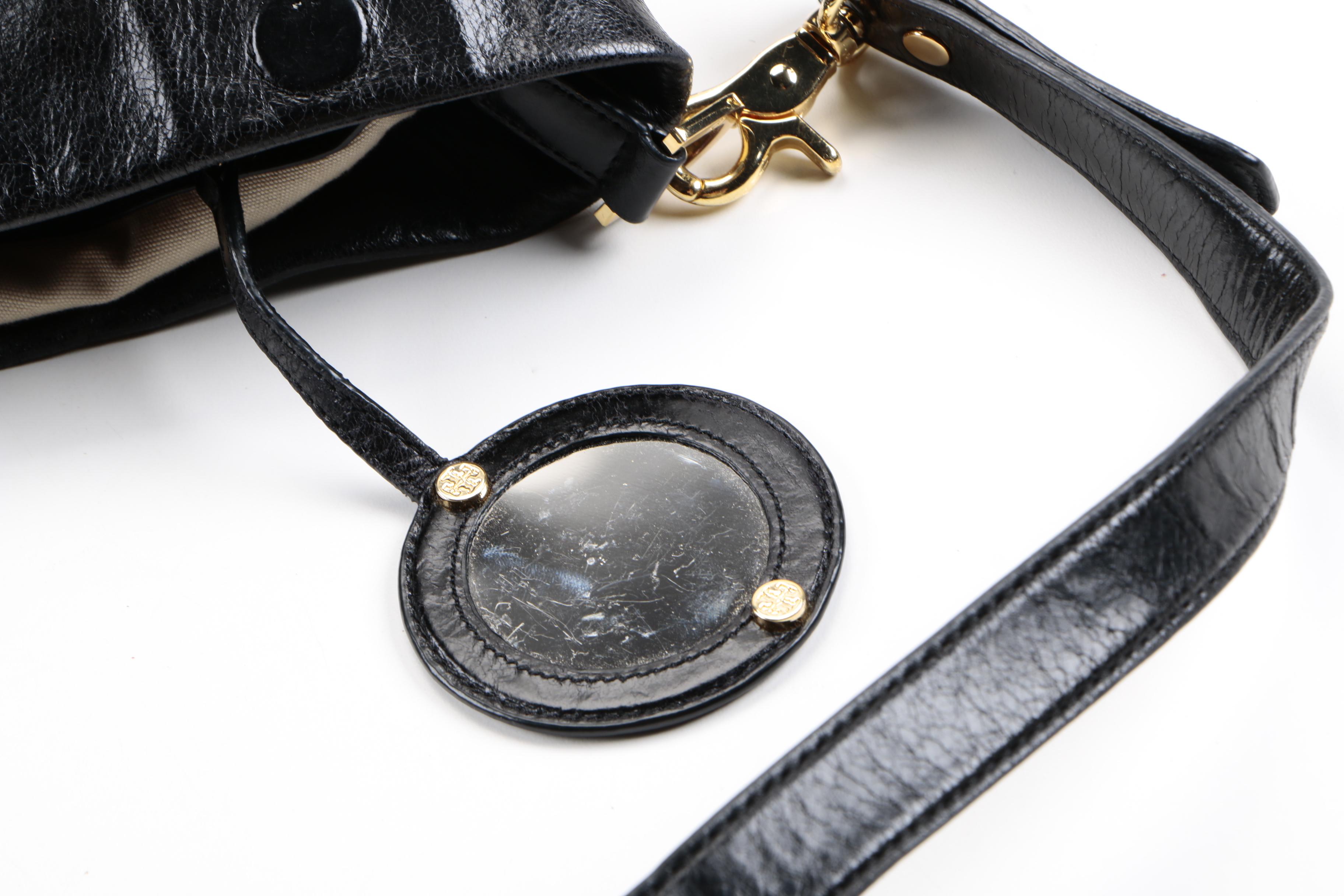 Tory Burch Black Leather Shoulder Bag