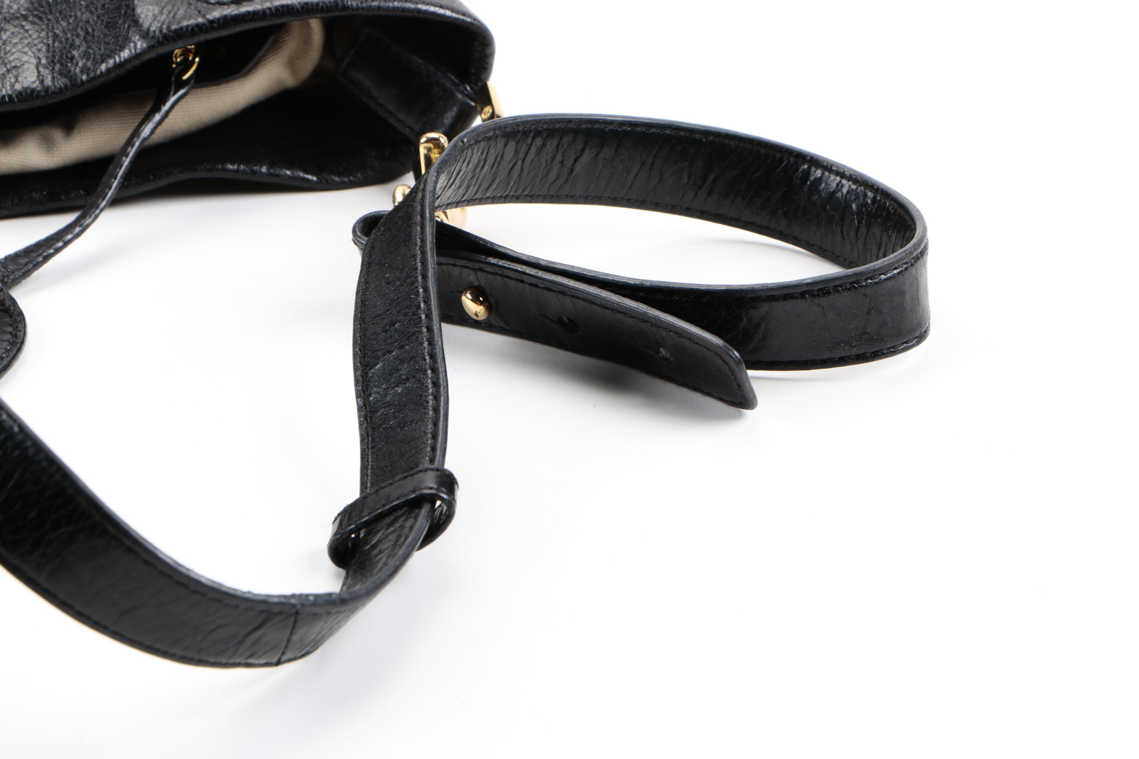 Tory Burch Black Leather Shoulder Bag