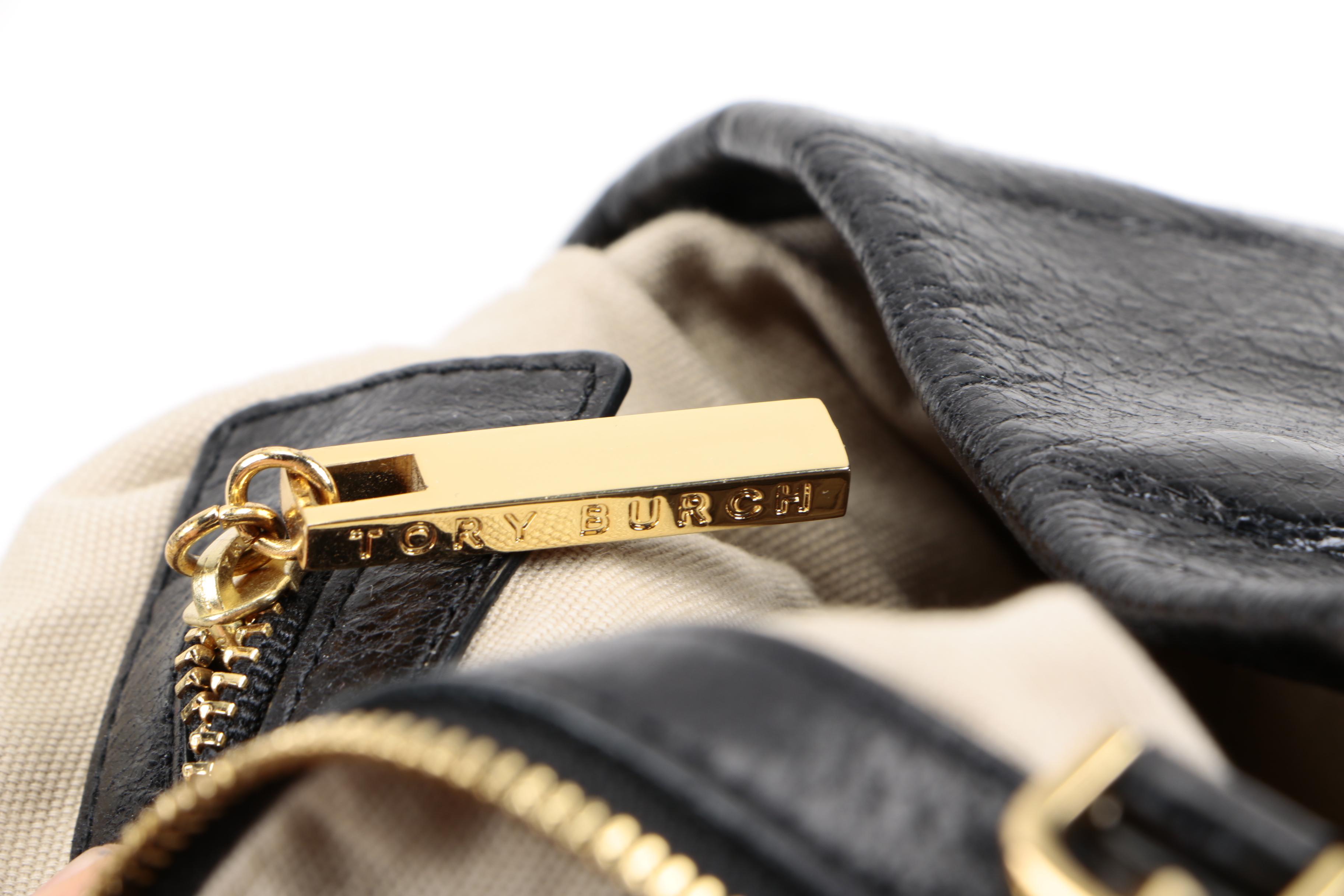 Tory Burch Black Leather Shoulder Bag