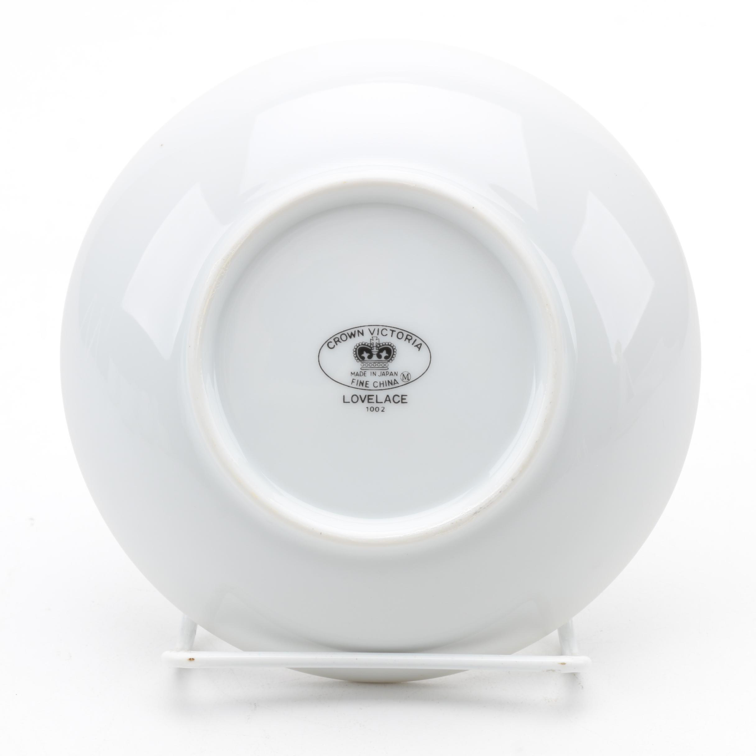 Crown Victoria "Lovelace" Tableware