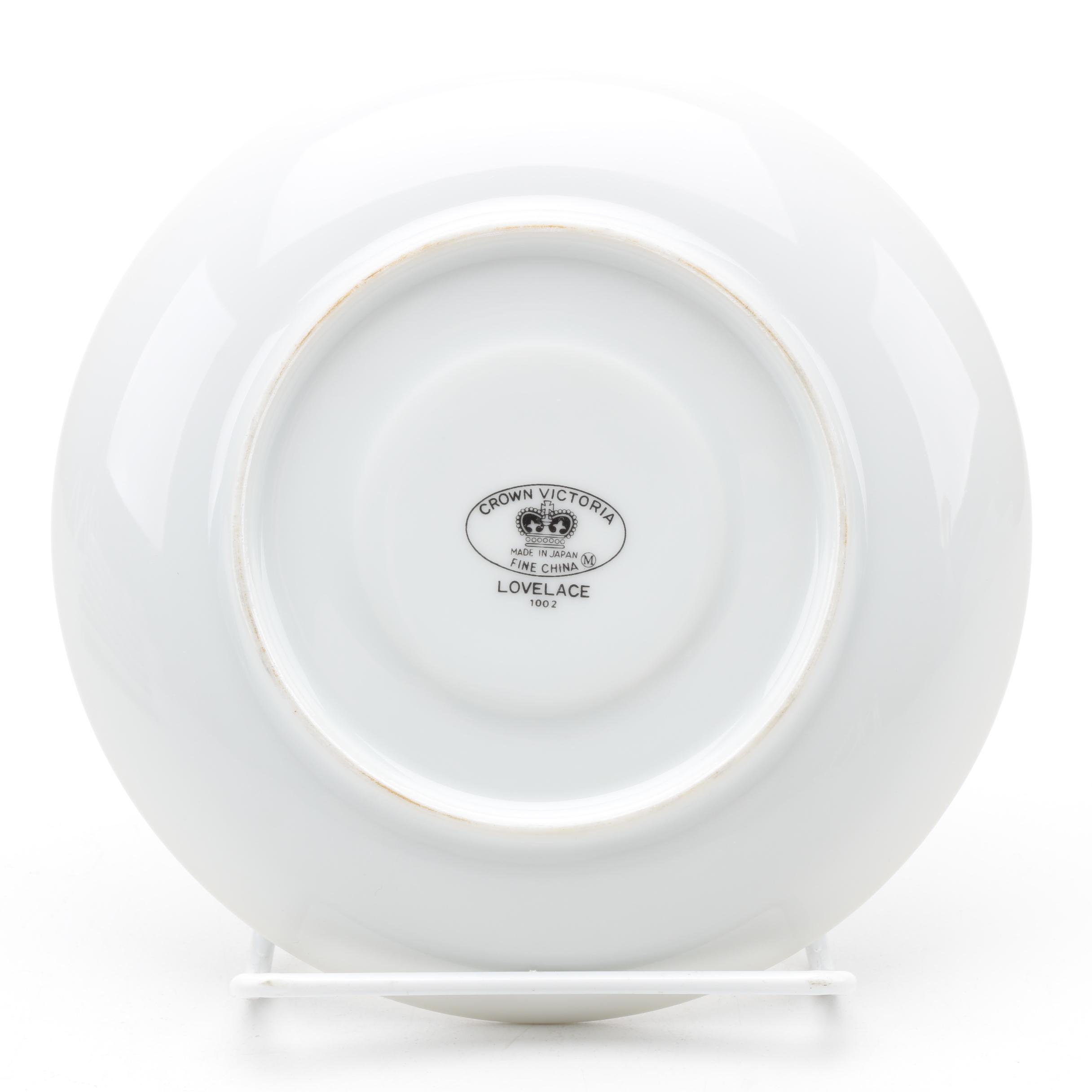 Crown Victoria "Lovelace" Tableware