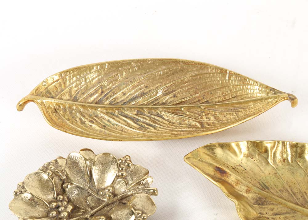 Robert J. Hansen for Virginia Metalcrafters Brass Dishes