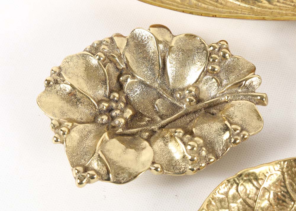 Robert J. Hansen for Virginia Metalcrafters Brass Dishes