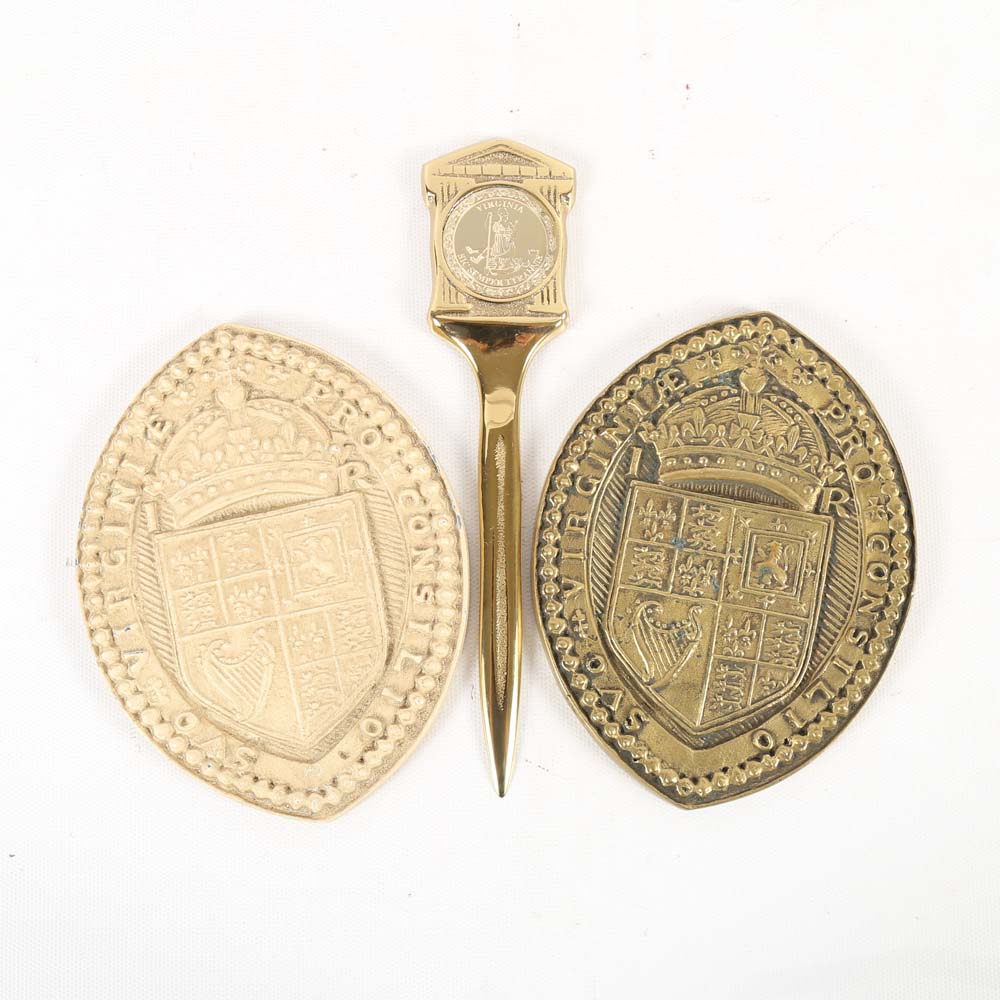 Virginia Metalcrafters Brass State Collectibles