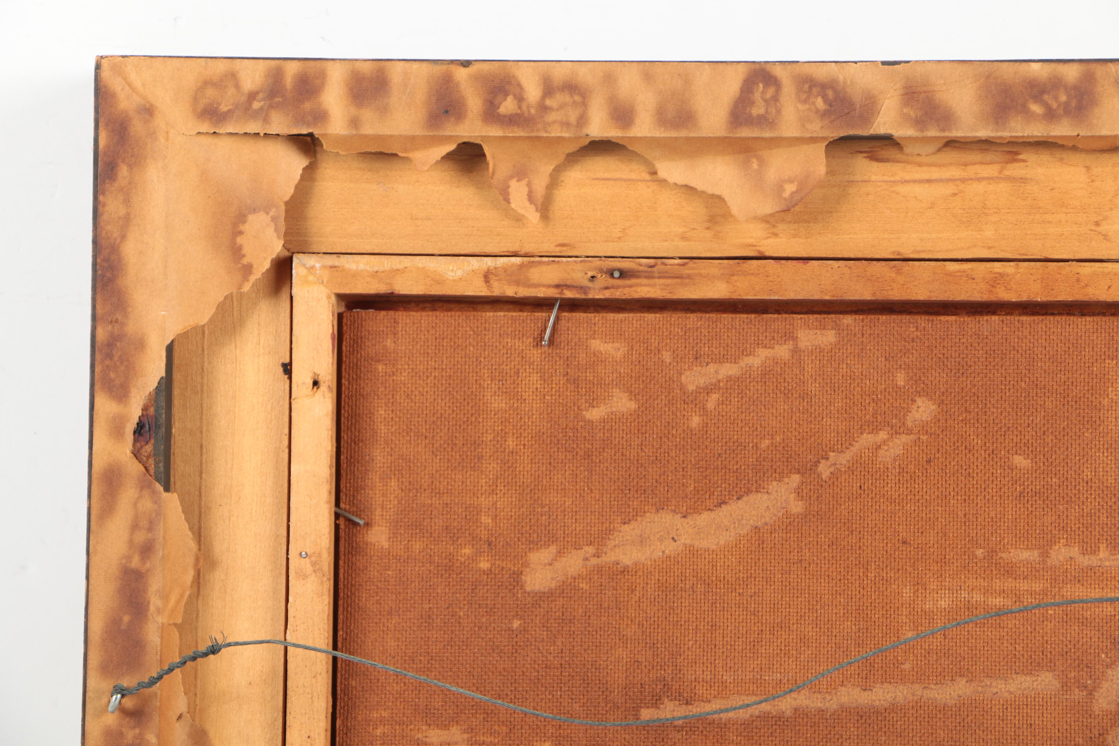 T.H.O. Oil Painting of Harbor "S. Tropez"