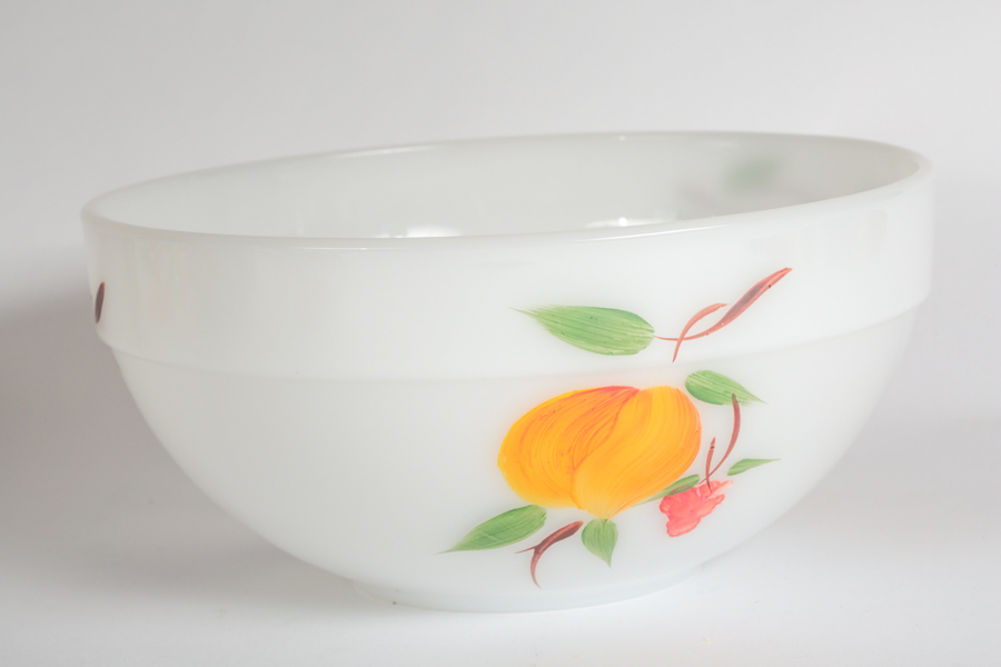 Fire-King "Fruit" Nesting Bowls and Kobë Kitchen Storage Containers