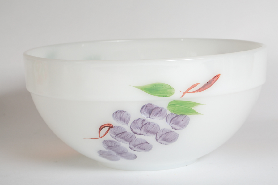 Fire-King "Fruit" Nesting Bowls and Kobë Kitchen Storage Containers
