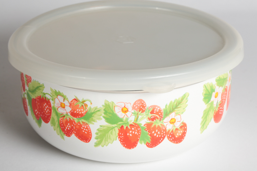Fire-King "Fruit" Nesting Bowls and Kobë Kitchen Storage Containers