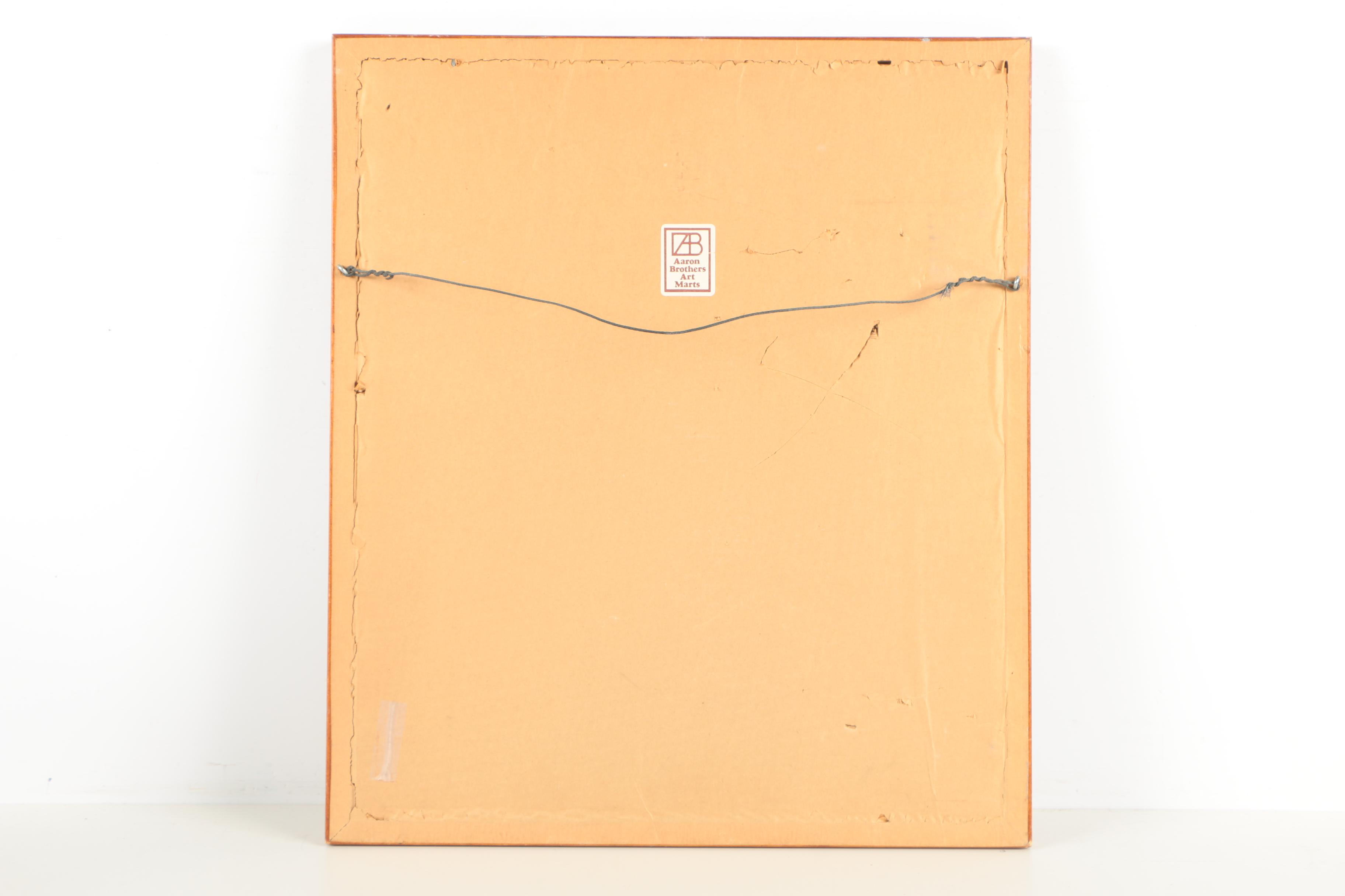 Simon Samsonian Watercolor and Gouache Painting of Figures