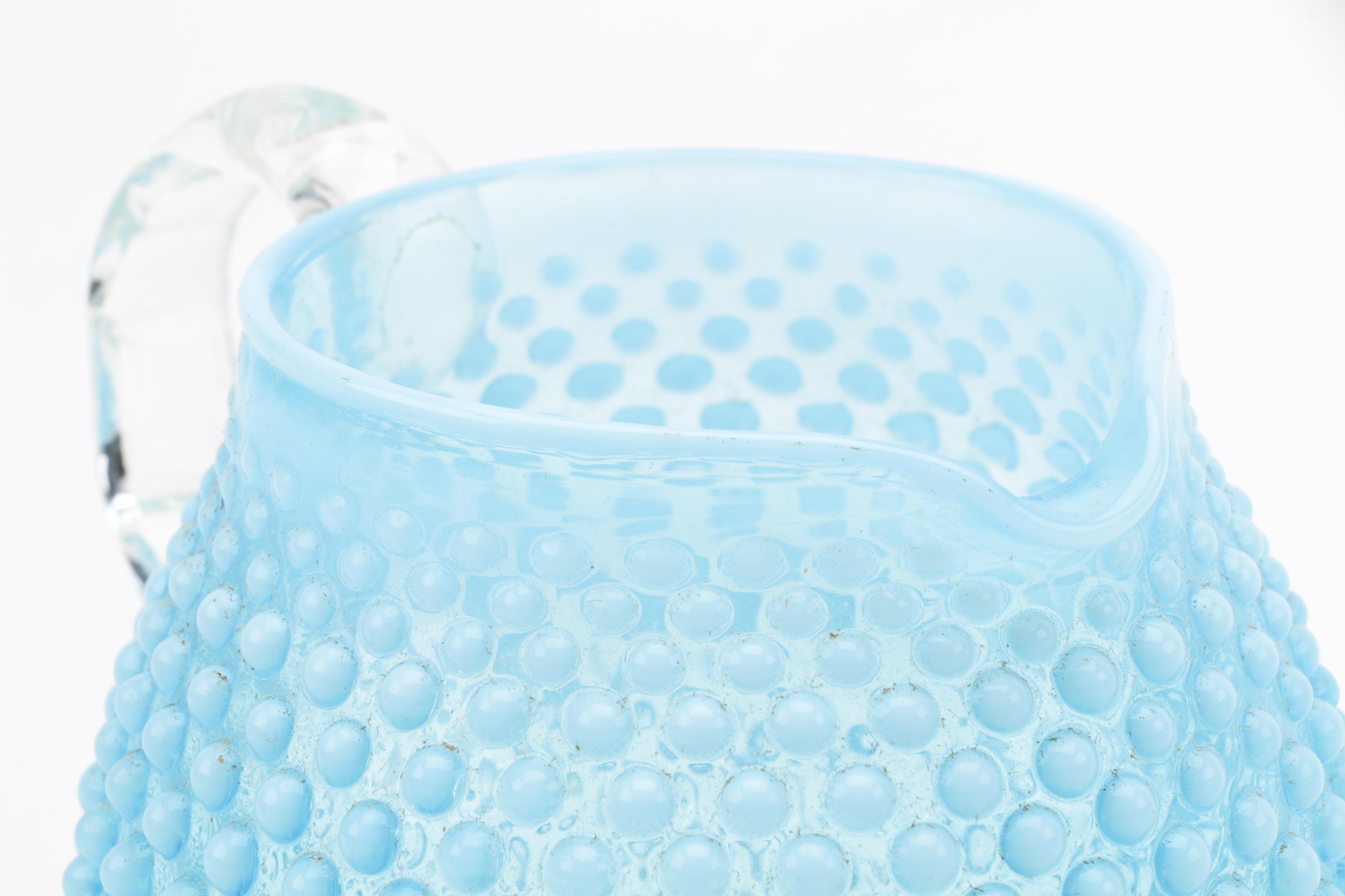 Fenton "Hobnail" Blue Opalescent Glassware