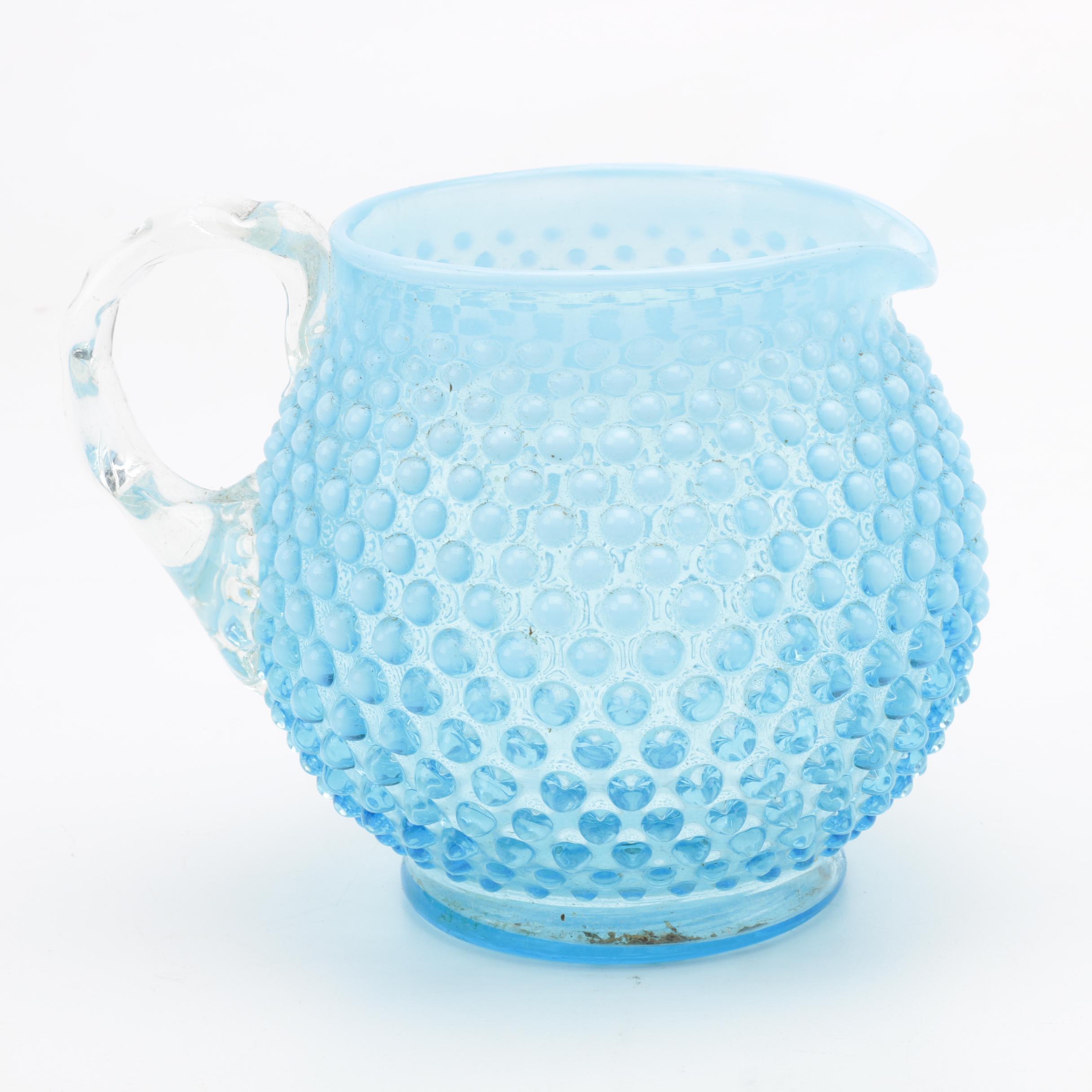 Fenton "Hobnail" Blue Opalescent Glassware