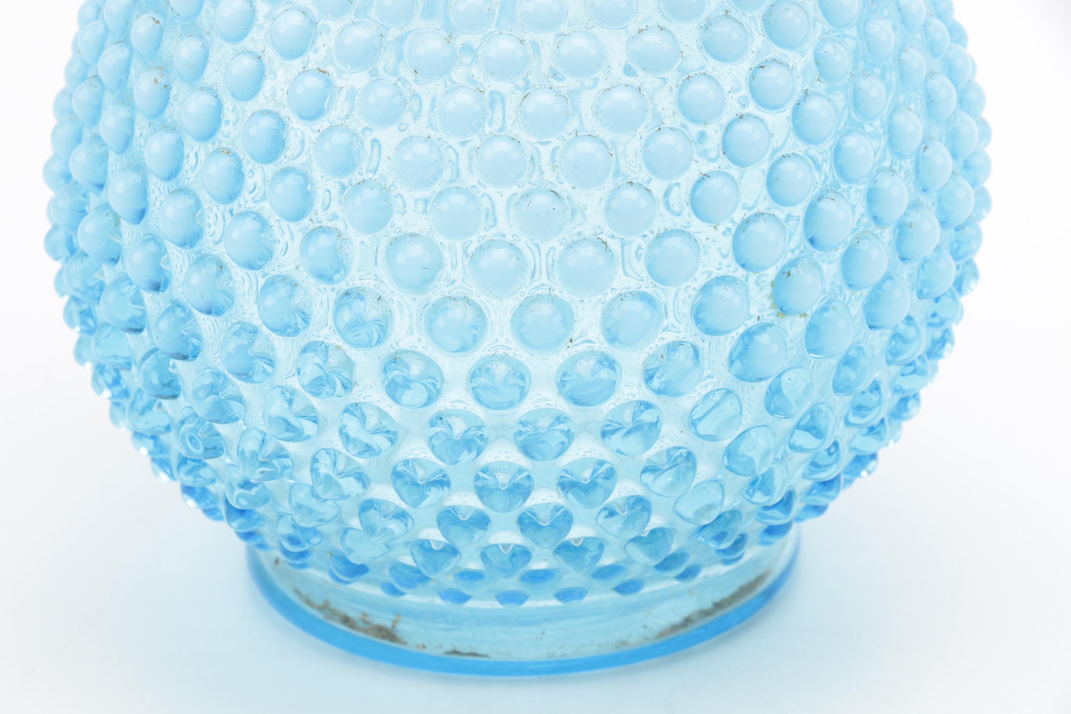 Fenton "Hobnail" Blue Opalescent Glassware