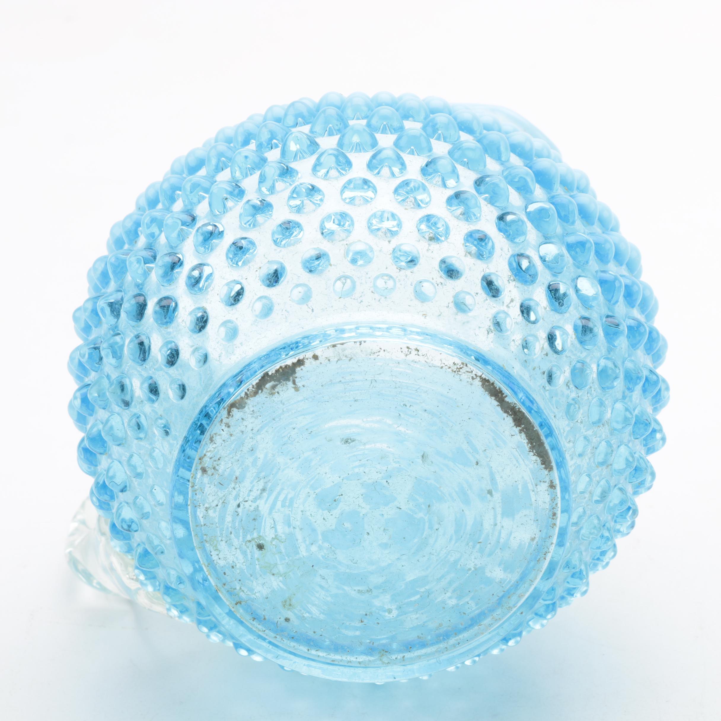 Fenton "Hobnail" Blue Opalescent Glassware