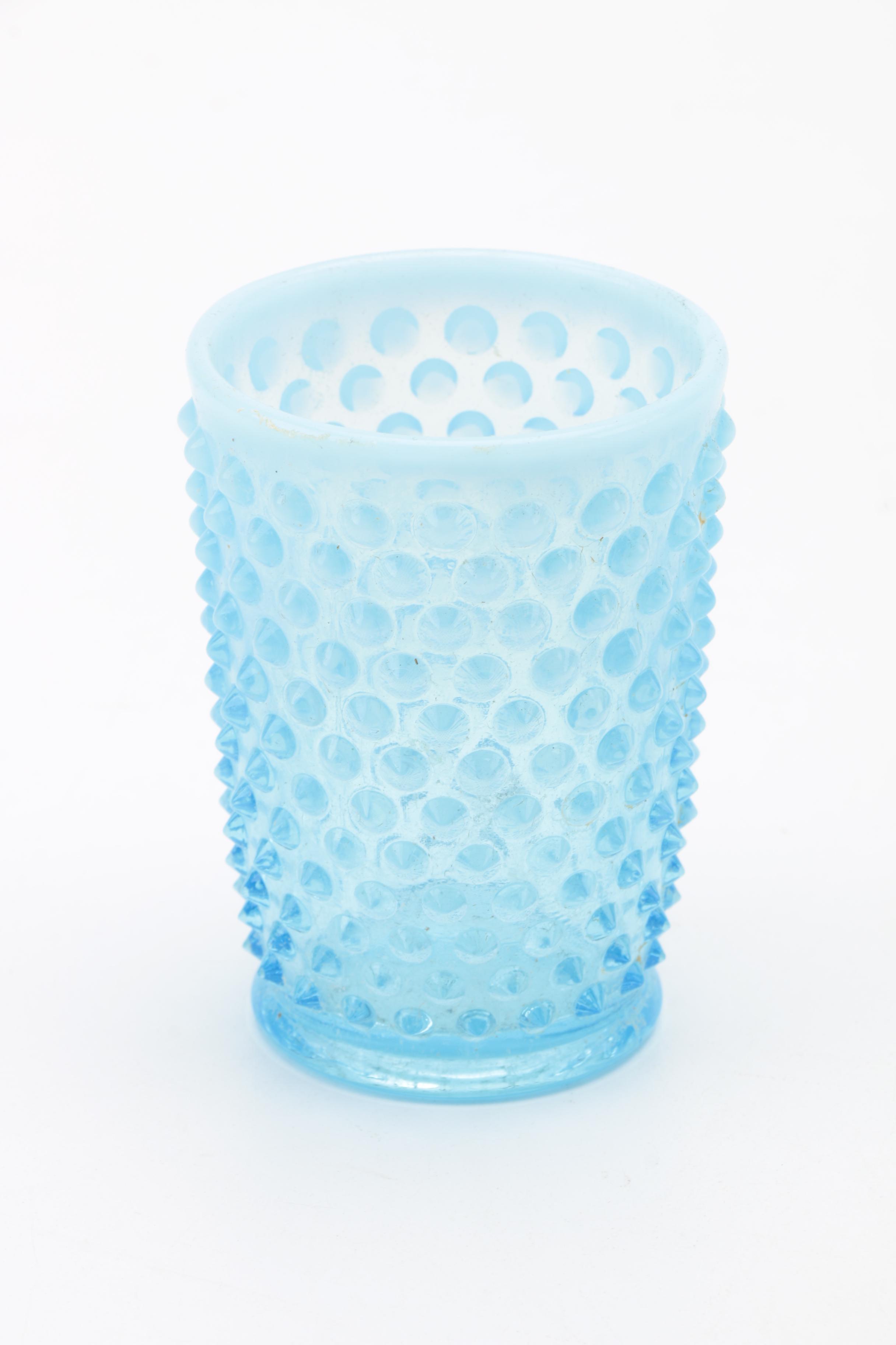 Fenton "Hobnail" Blue Opalescent Glassware