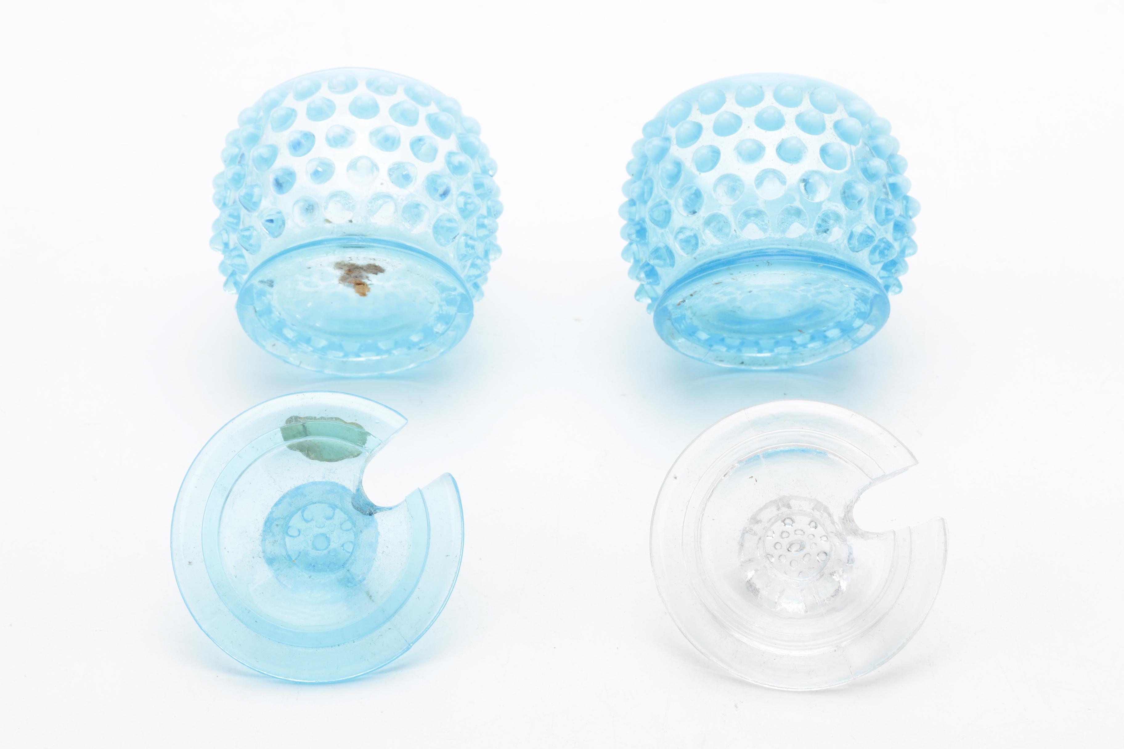 Fenton "Hobnail" Blue Opalescent Glassware