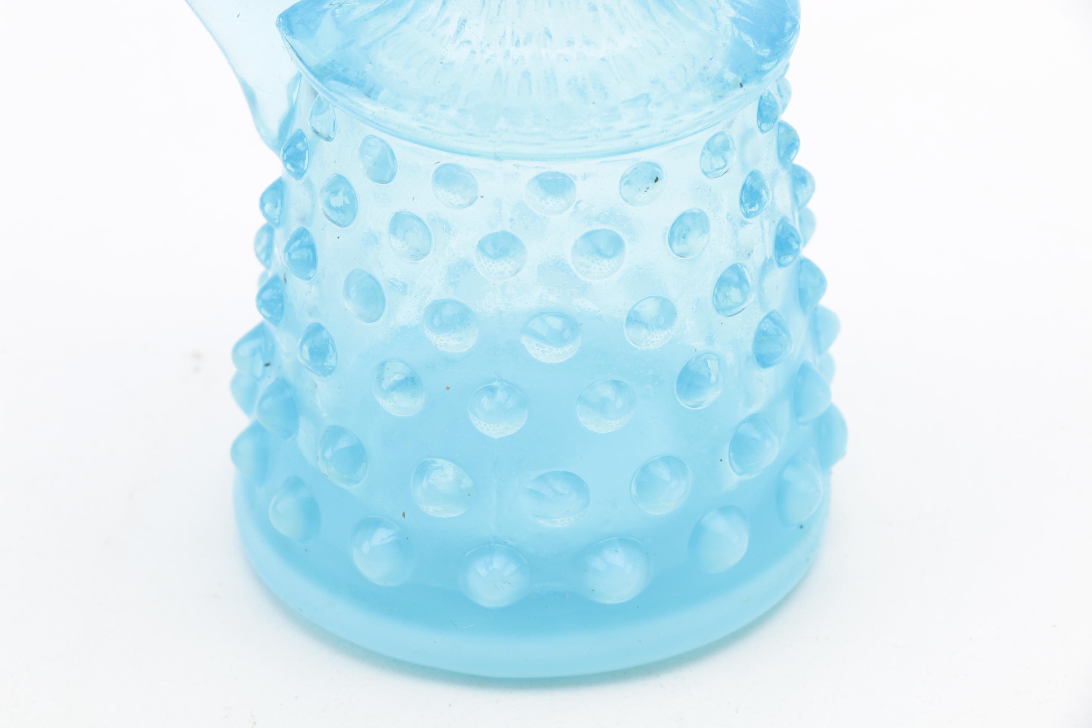 Fenton "Hobnail" Blue Opalescent Glassware