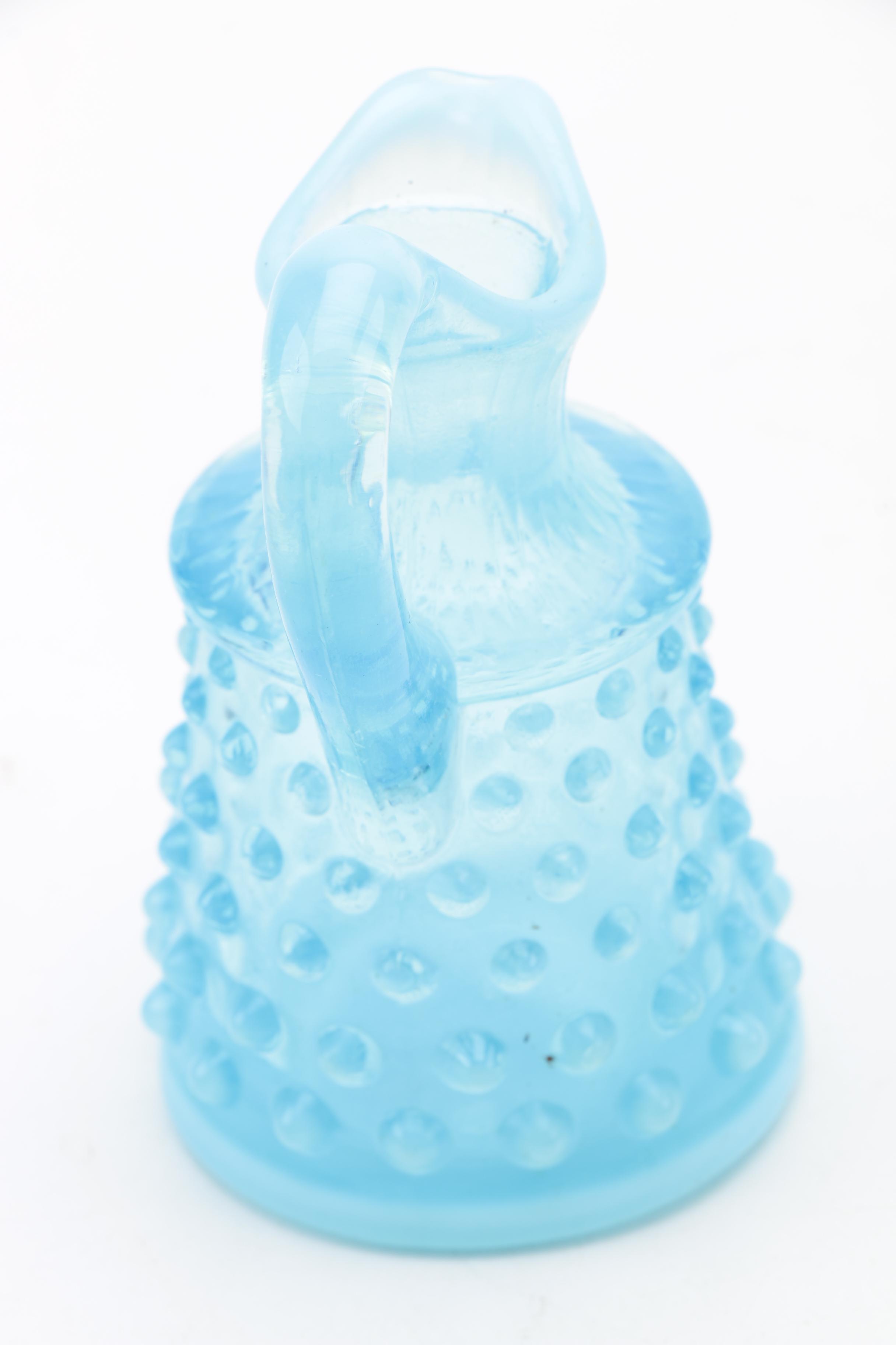 Fenton "Hobnail" Blue Opalescent Glassware