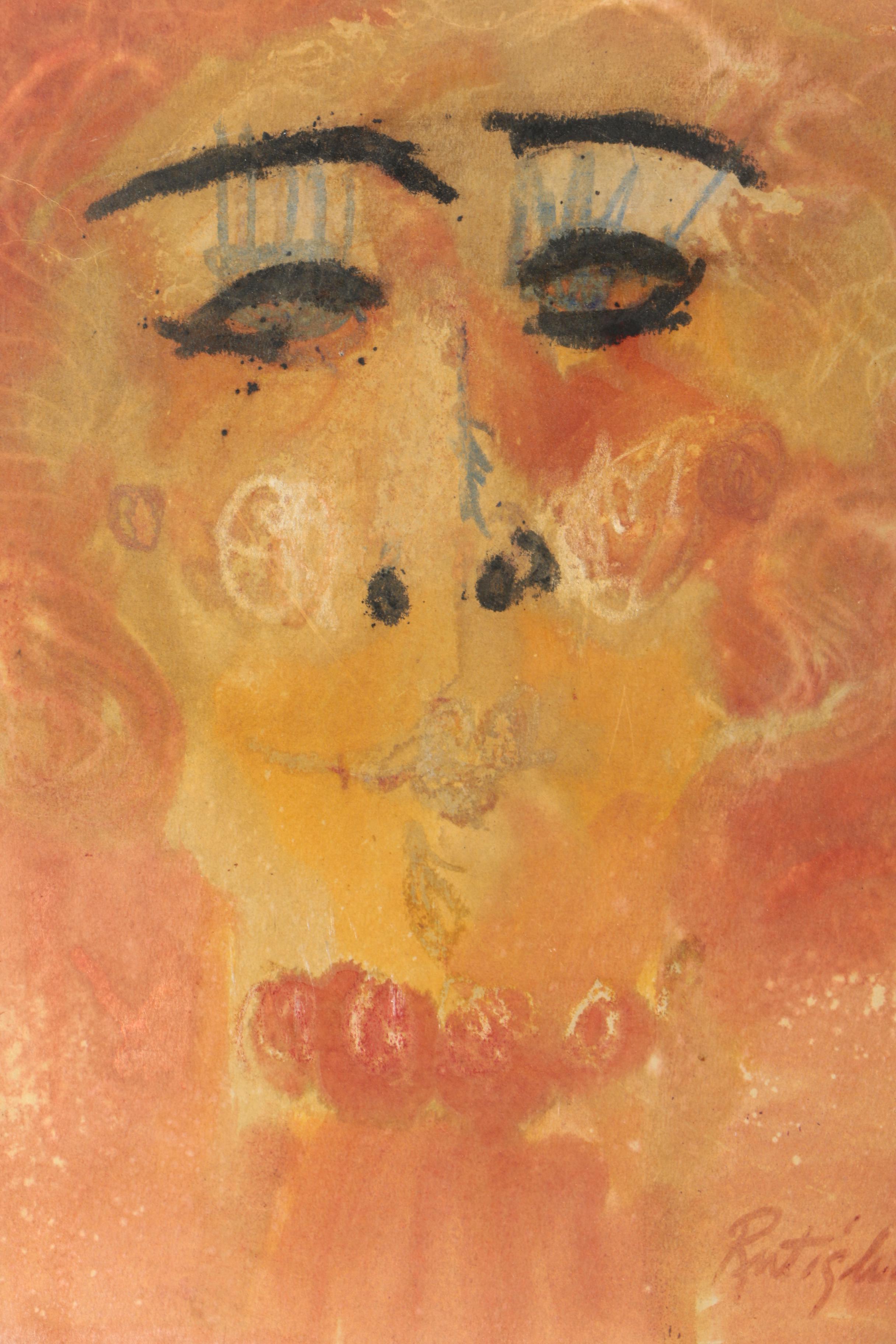 Rutighiano Lithograph of a Woman's Face