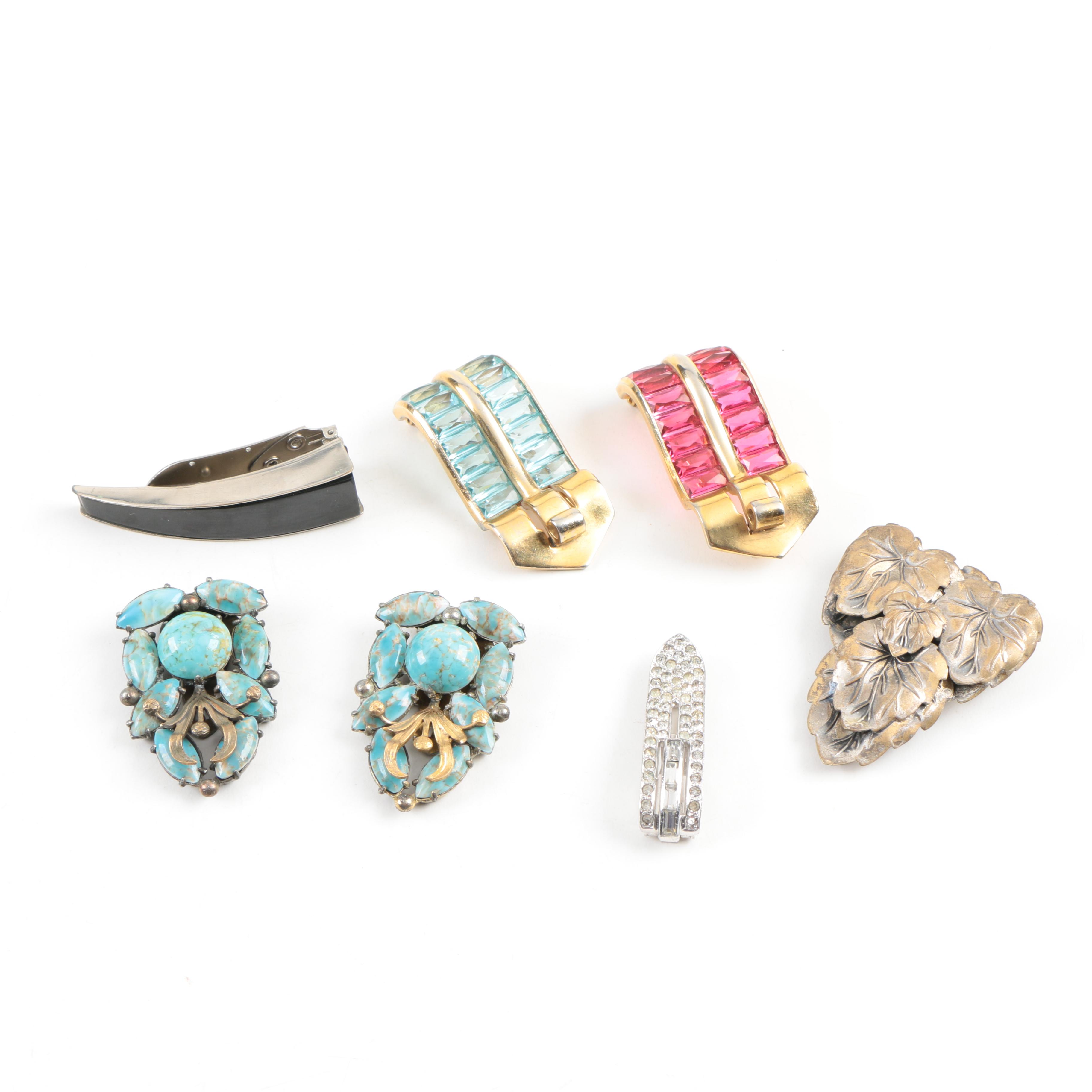 Vintage Fur Clips Including Jakob Bengel Shoe Clip