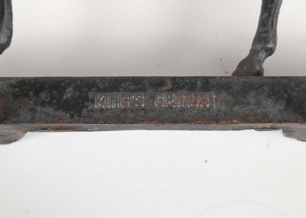 1938 "Kings Genius" Cast Metal Doorstop