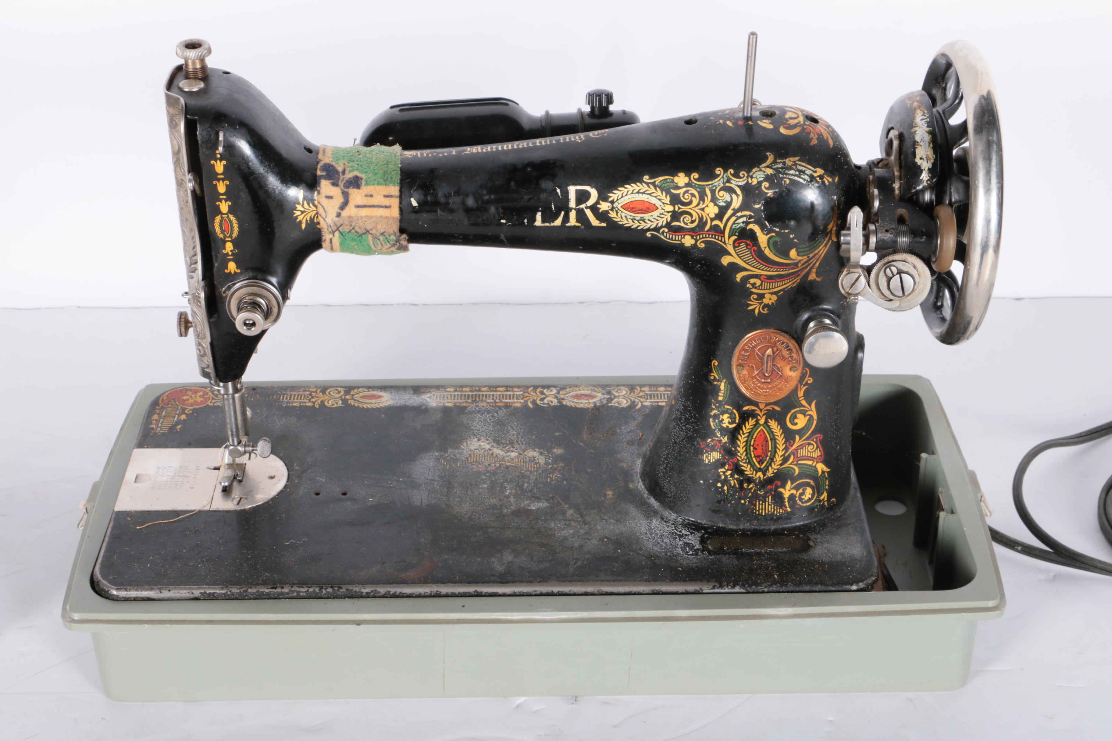 Antique Singer 66 Red Eye Treadle Sewing Machine