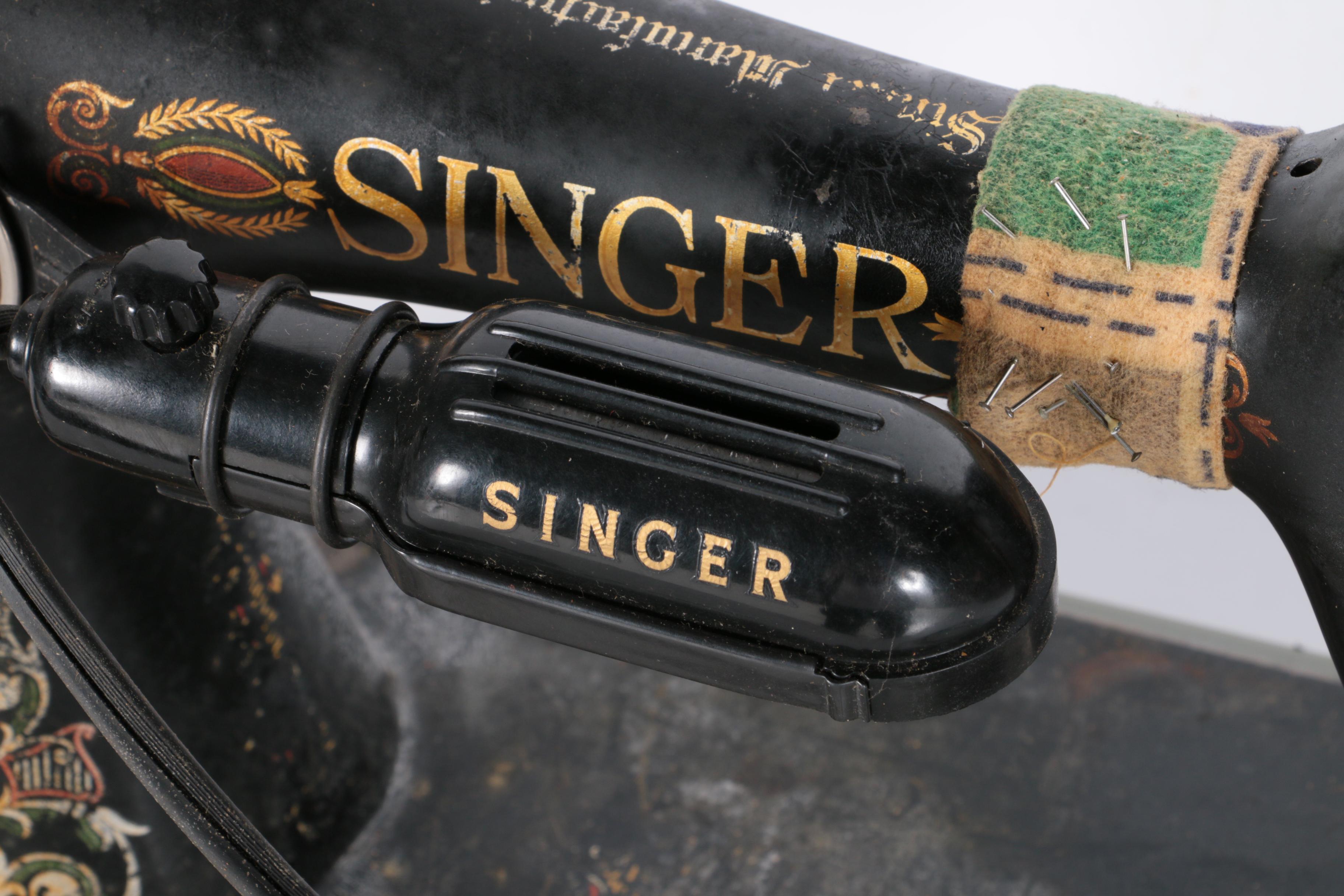 Antique Singer 66 Red Eye Treadle Sewing Machine