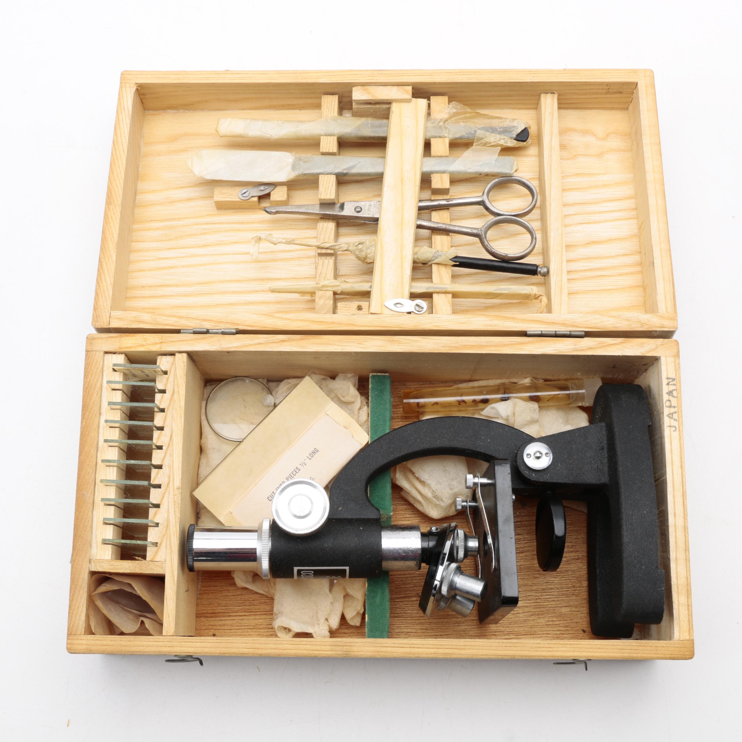Vintage Metasco Microscope Kit