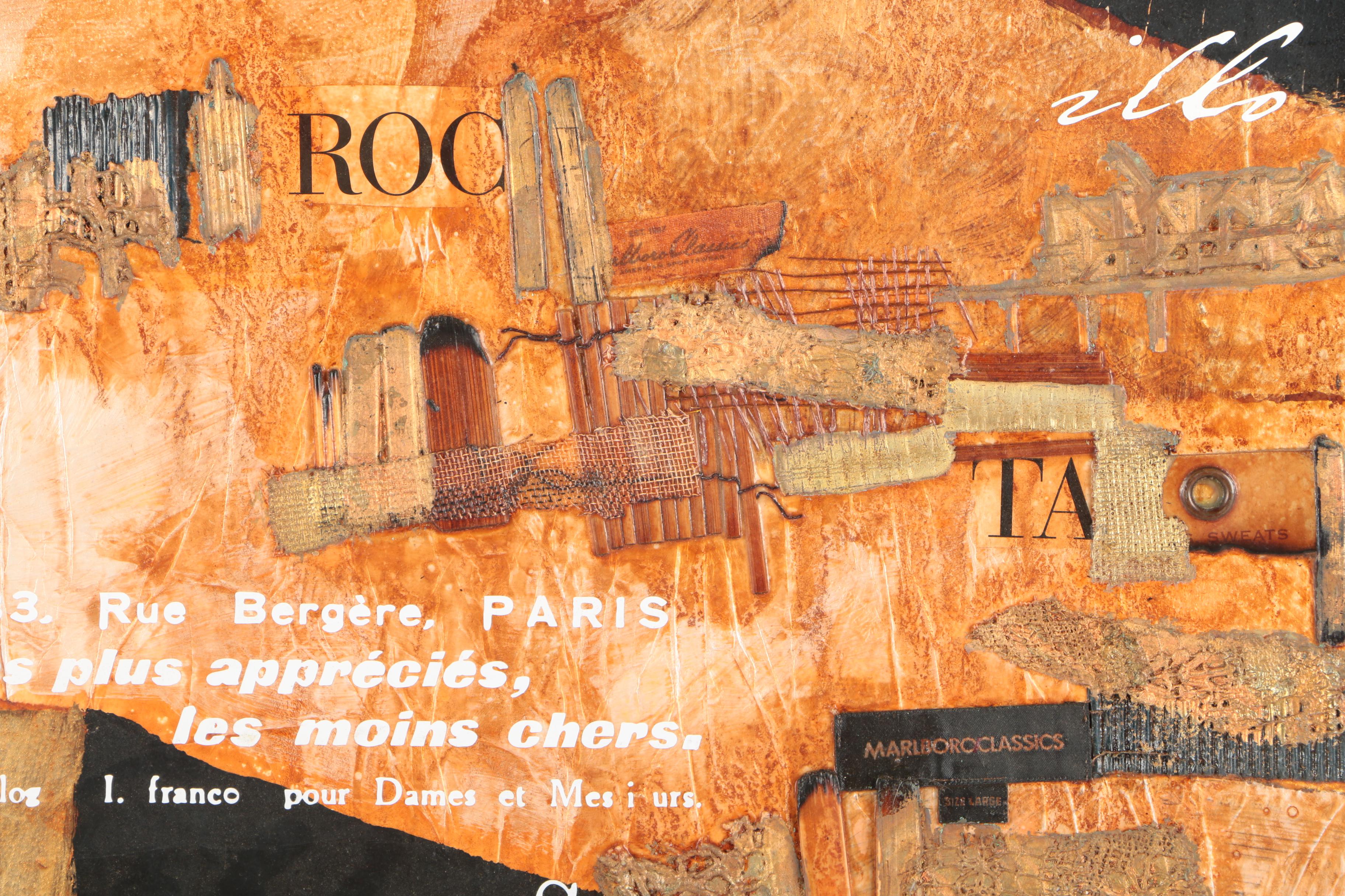 Ajtai Tamás Mixed Media Collage "Tapasztalat No. 24"