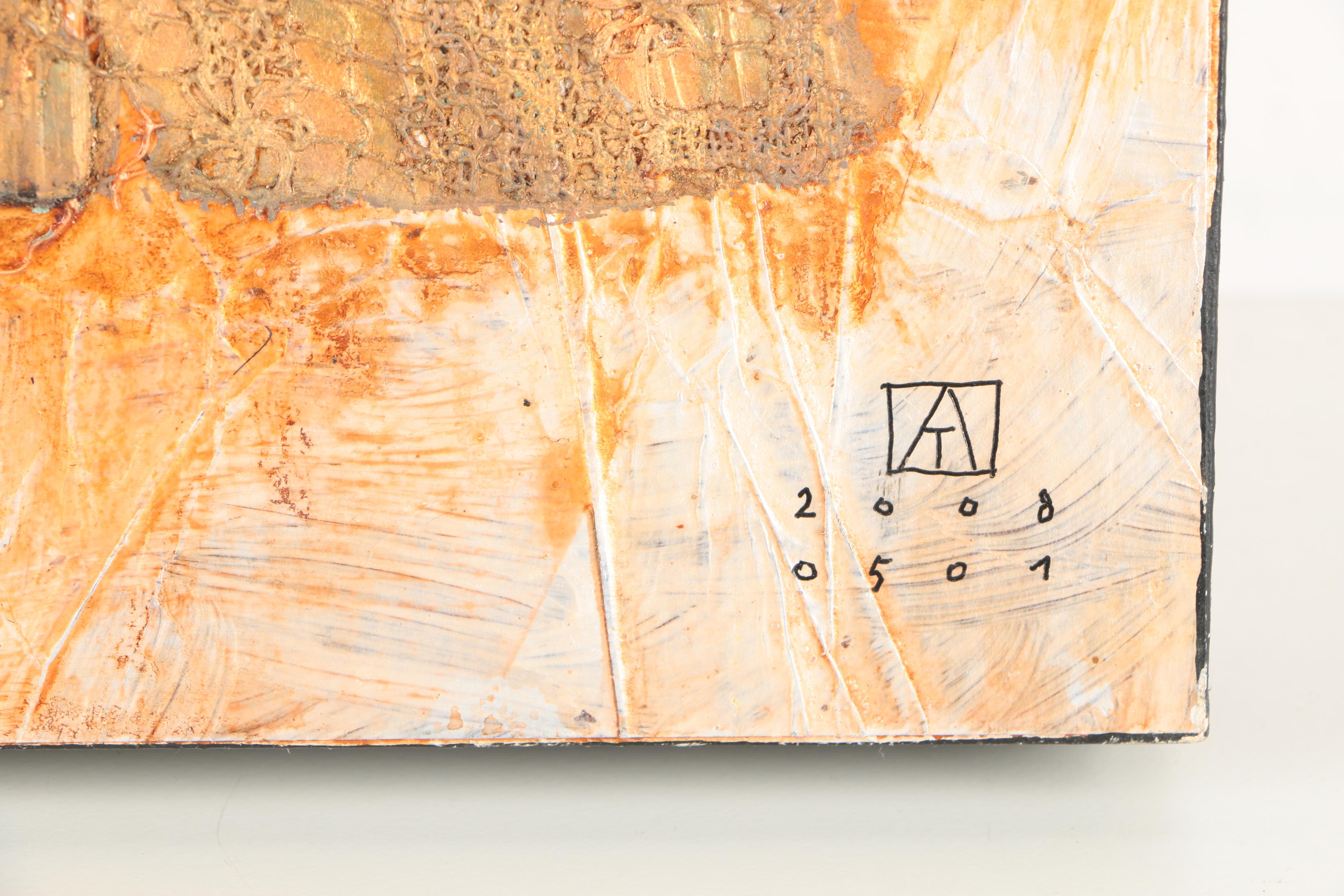 Ajtai Tamás Mixed Media Collage "Tapasztalat No. 24"