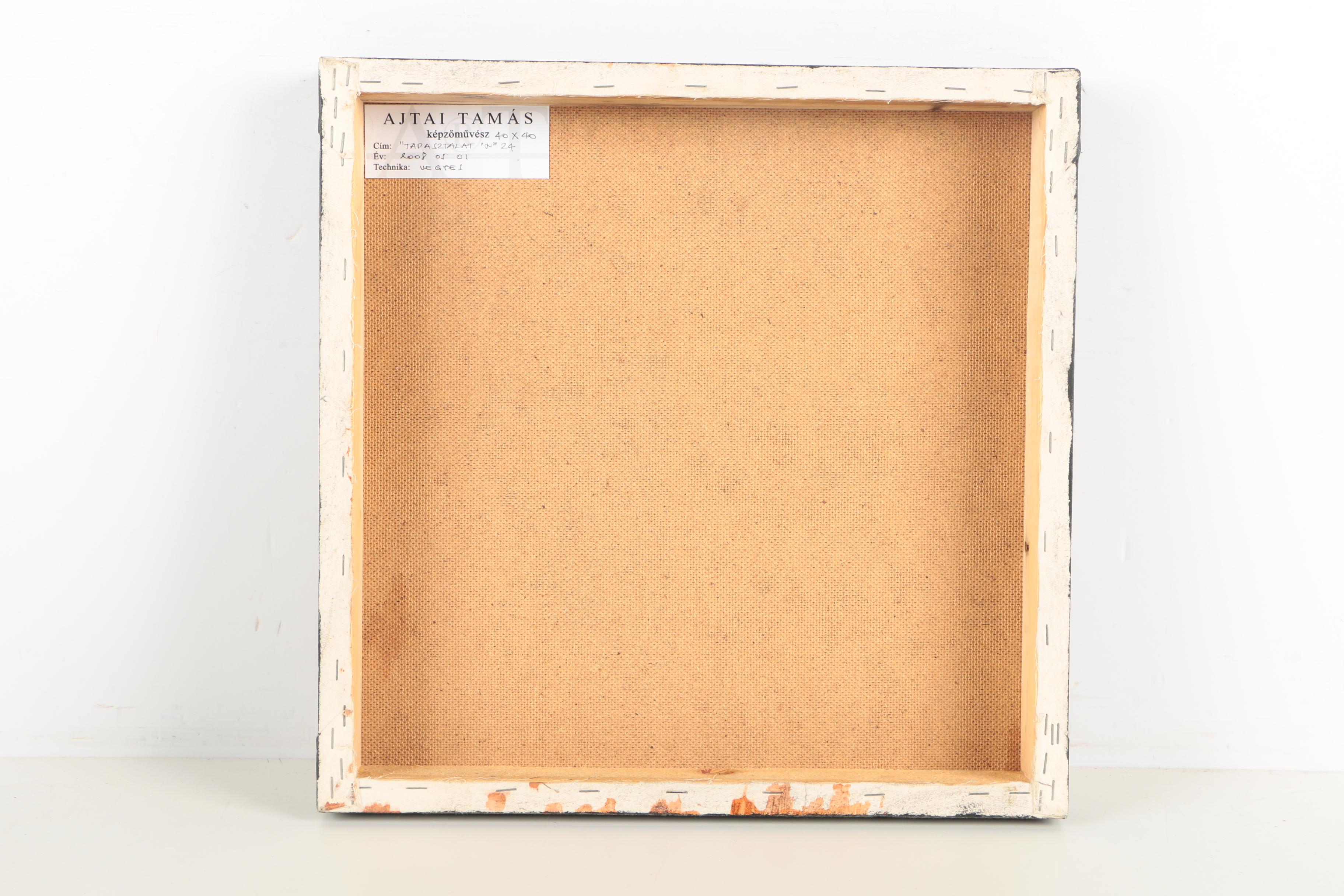 Ajtai Tamás Mixed Media Collage "Tapasztalat No. 24"