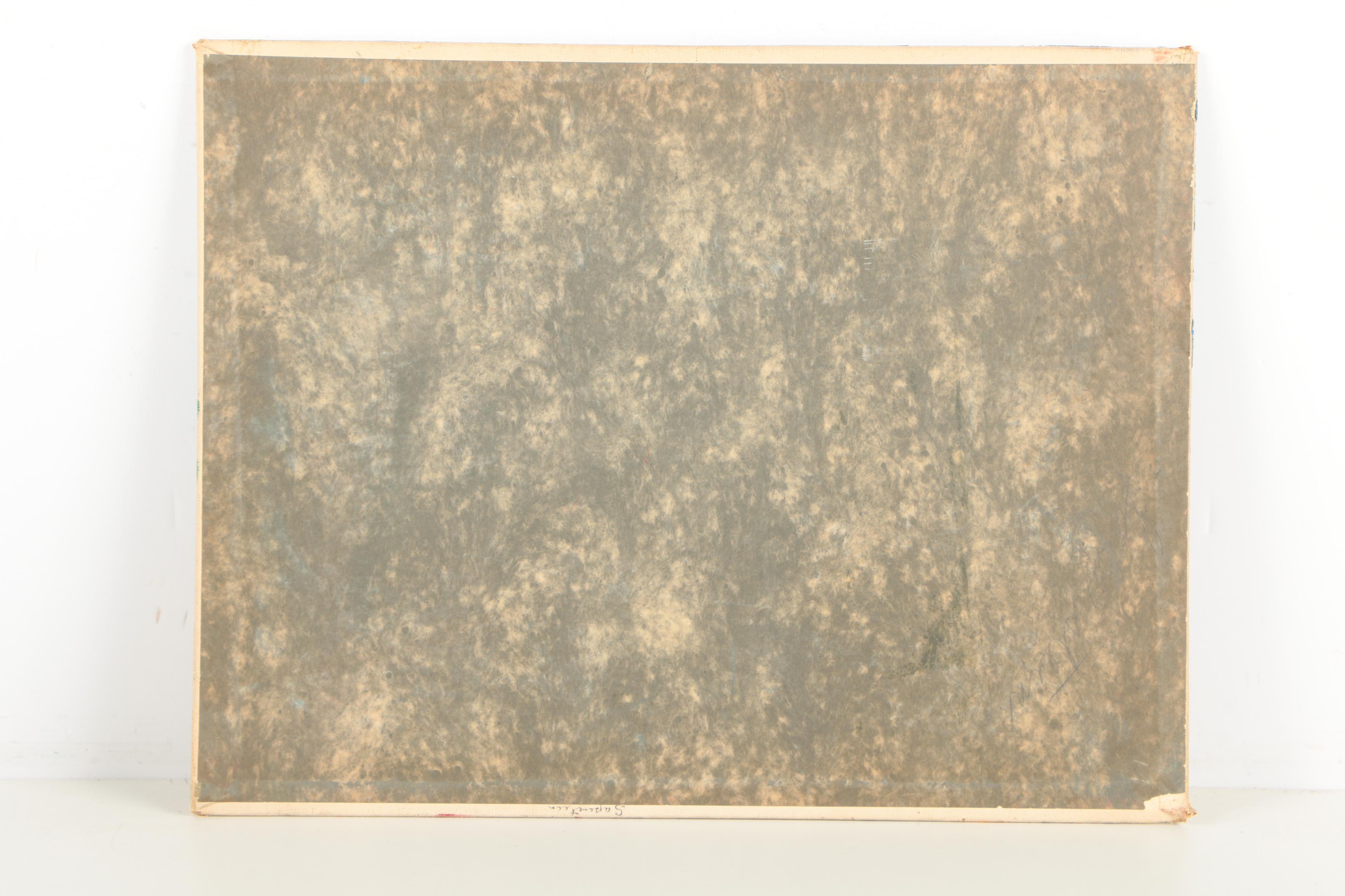 Oil Painting of a Woman Carrying Hay