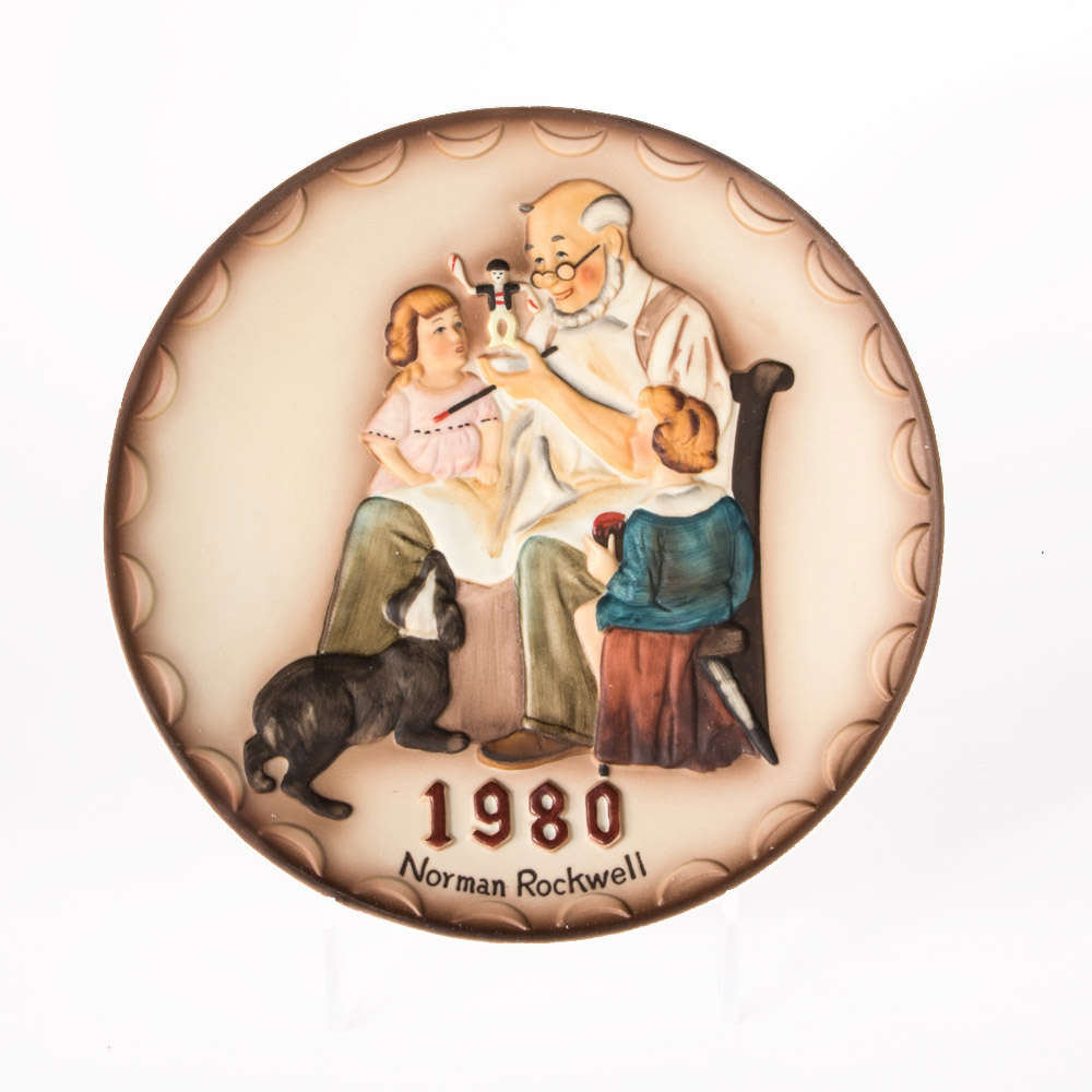 Norman Rockwell 1980 "The Toymaker" Plate