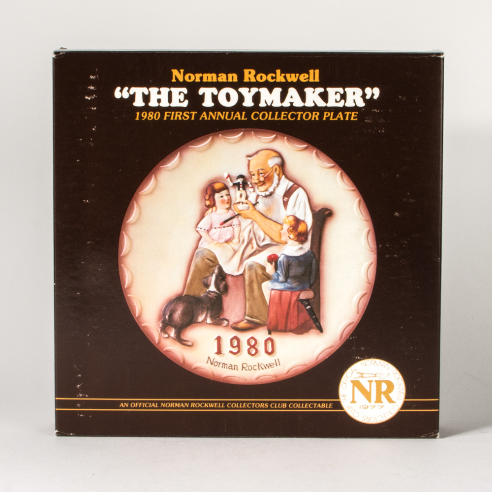 Norman Rockwell 1980 "The Toymaker" Plate