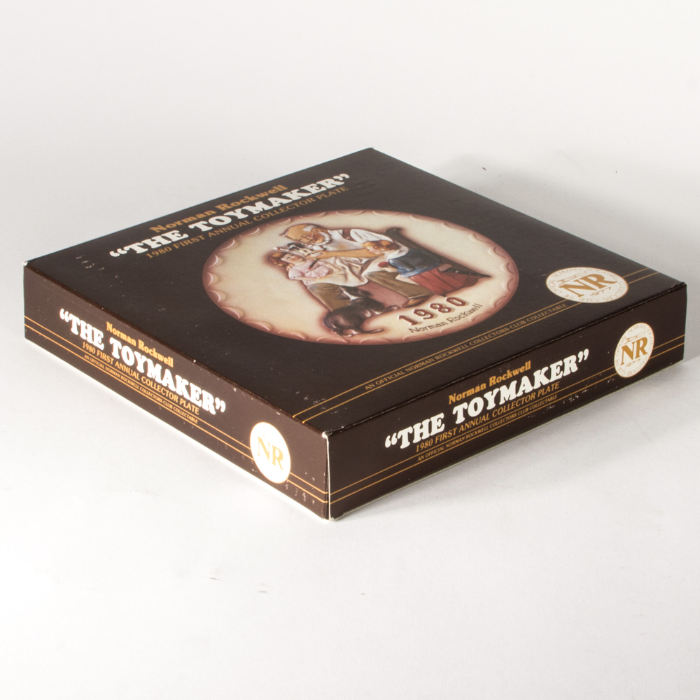 Norman Rockwell 1980 "The Toymaker" Plate