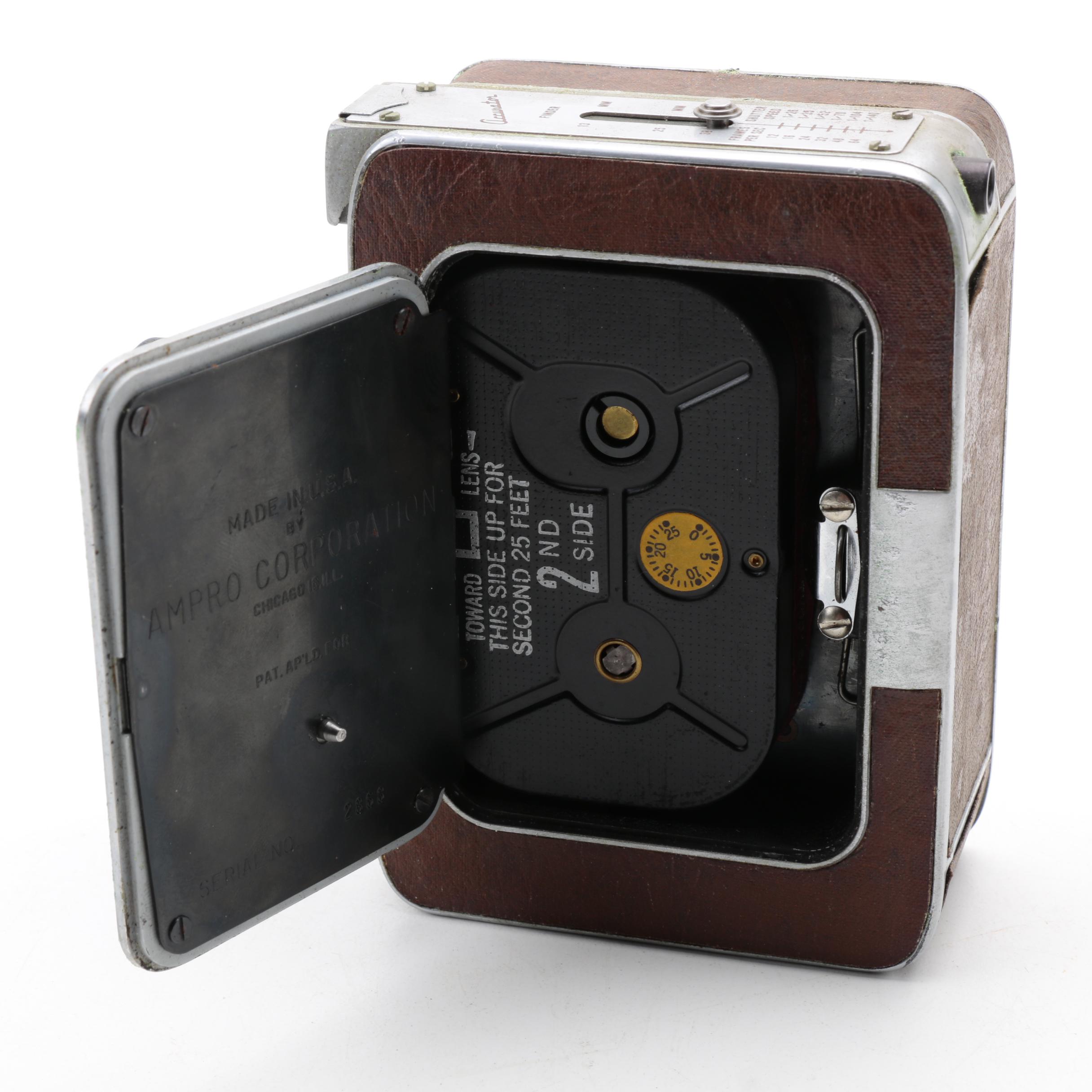 Vintage Ampro Eight Model Three Forty 8mm Video Camera with Case