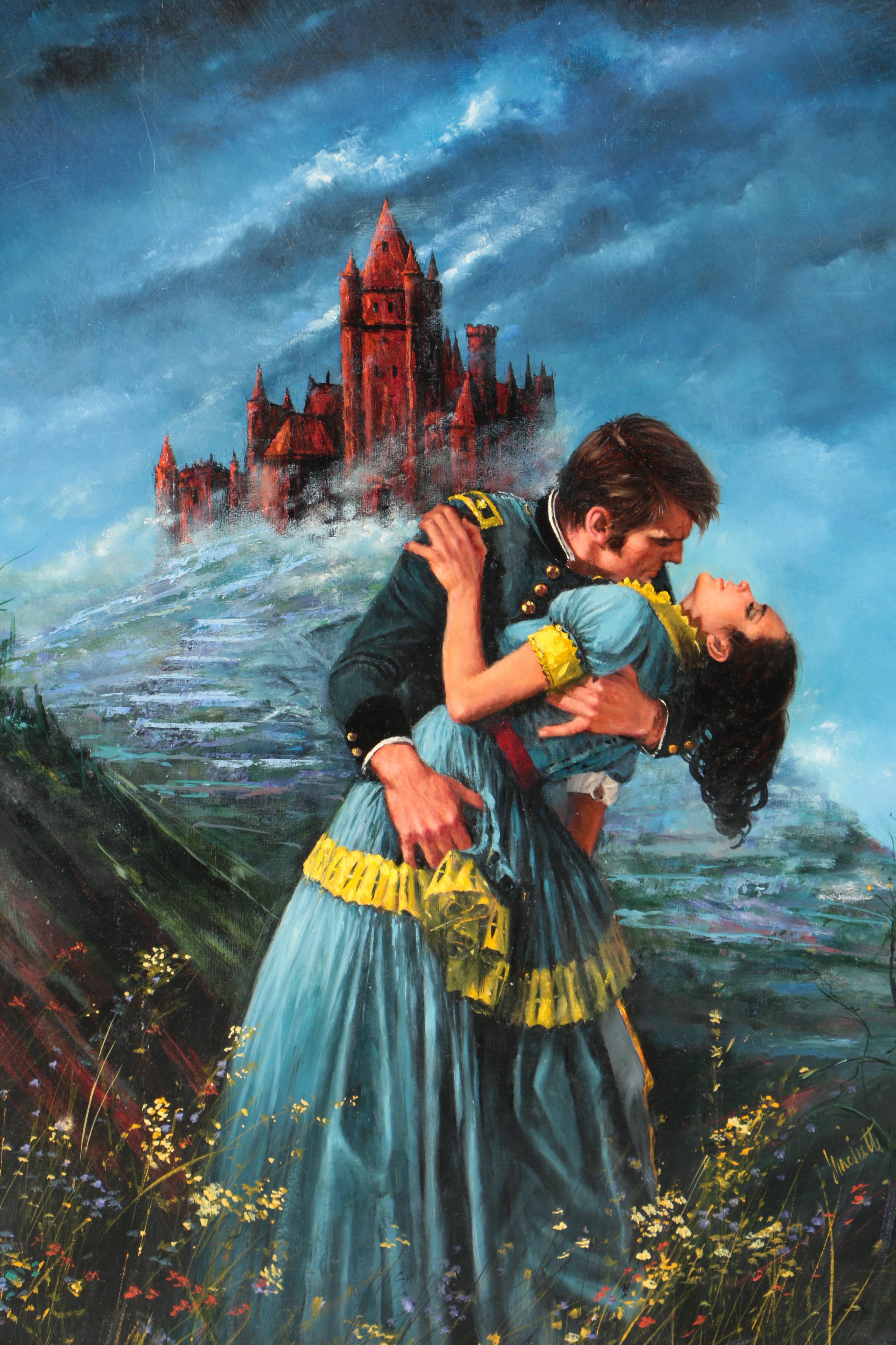 Lou Marchetti Painted Cover Illustration for "The Red Castle Women"