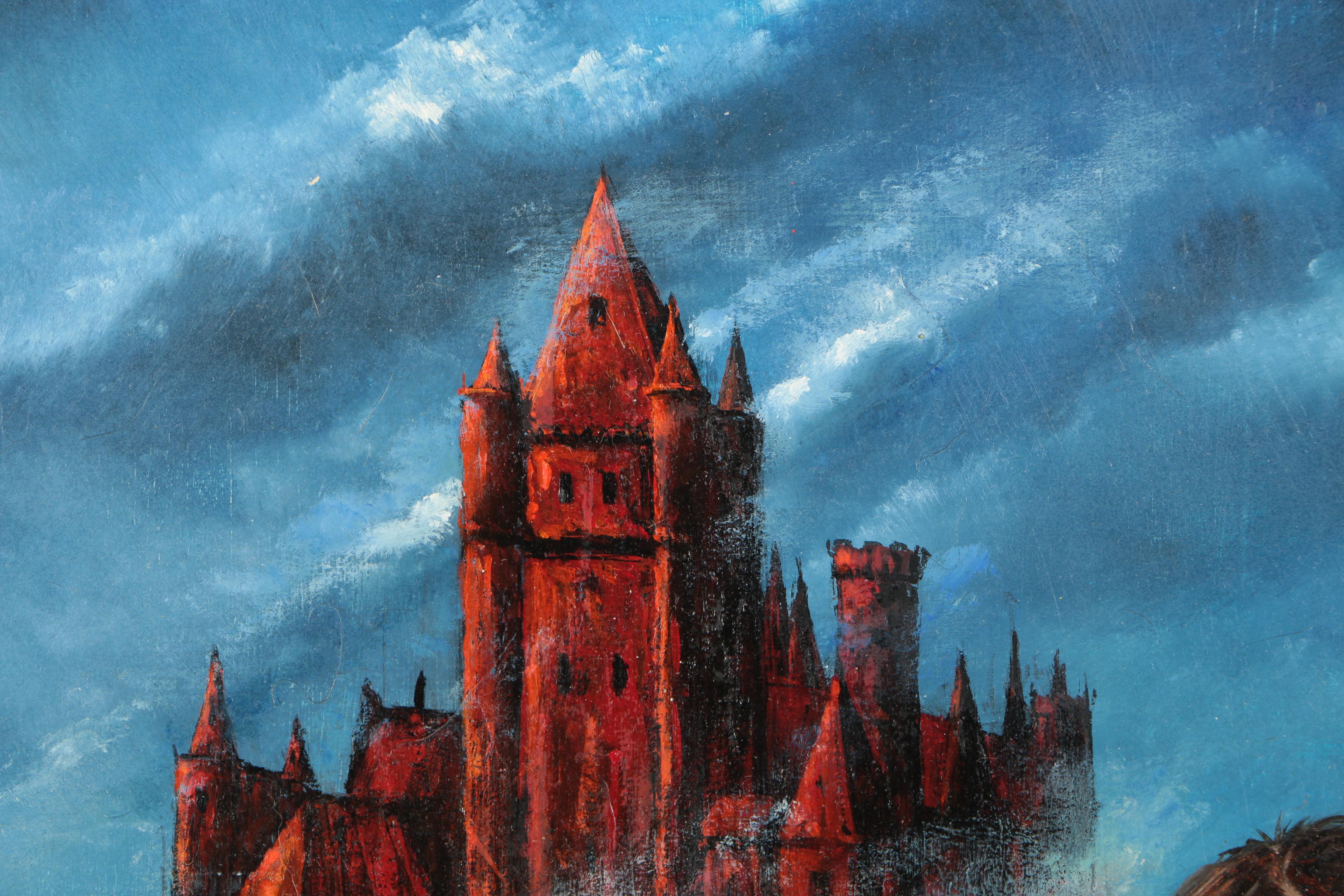 Lou Marchetti Painted Cover Illustration for "The Red Castle Women"