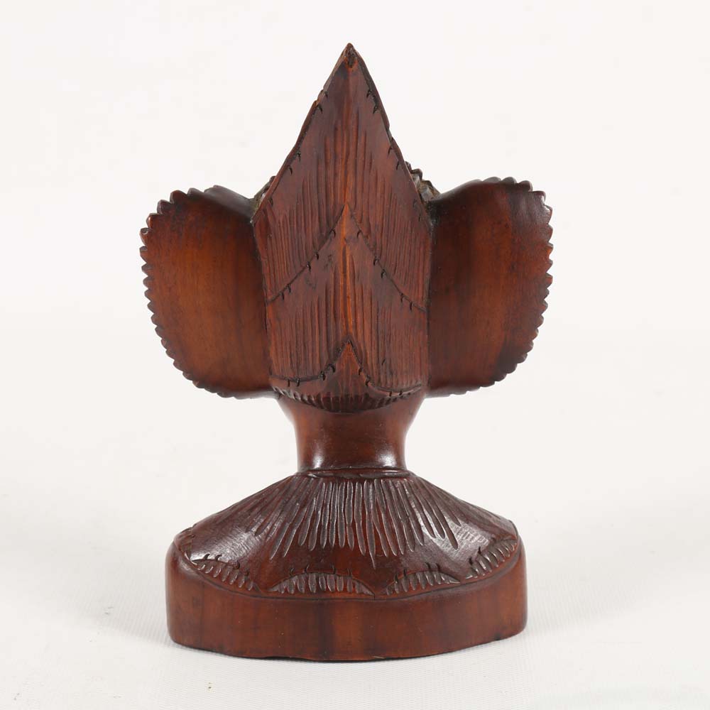 Carved Teak Balinese Bust