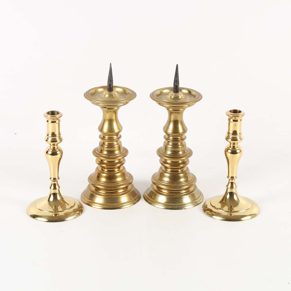 Virginia Metalcrafters Brass Candle Holders