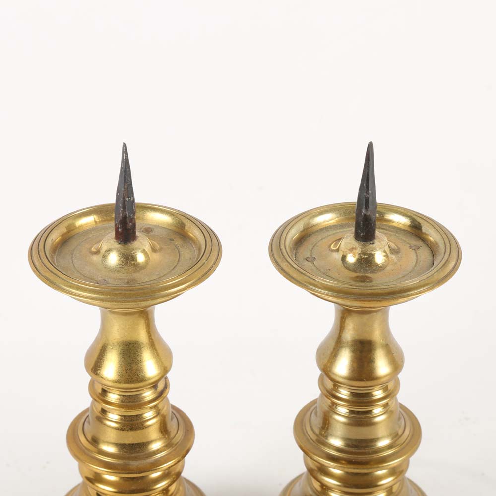 Virginia Metalcrafters Brass Candle Holders