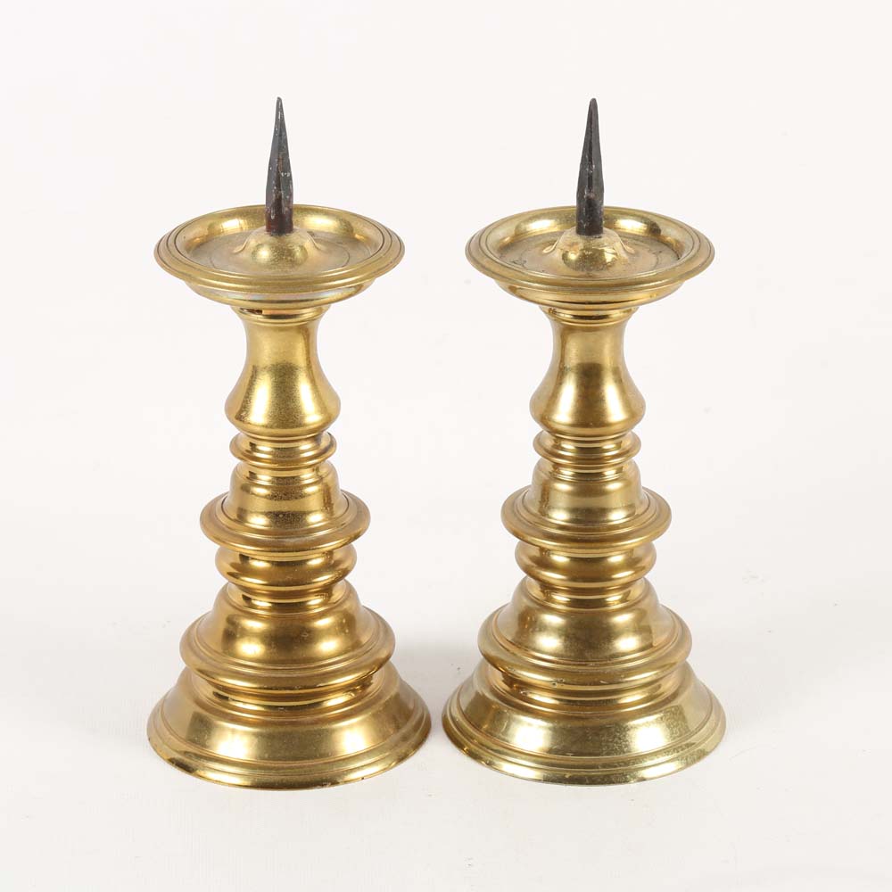 Virginia Metalcrafters Brass Candle Holders