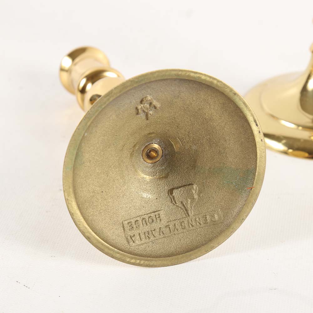 Virginia Metalcrafters Brass Candle Holders