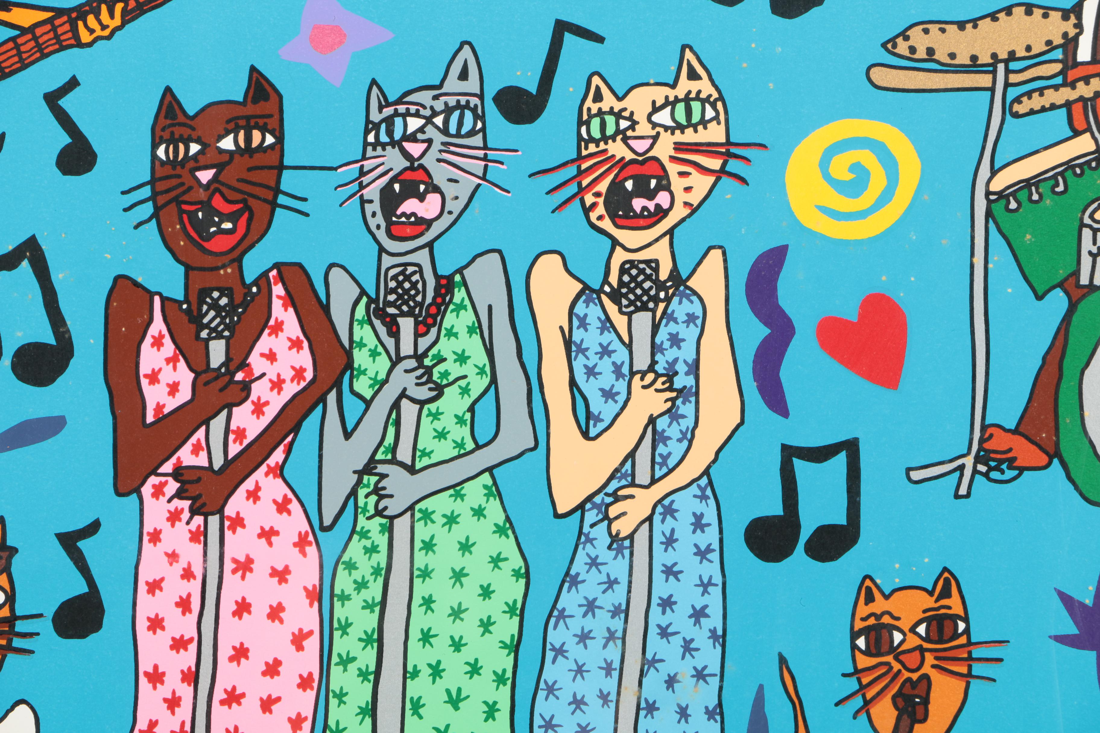 J. Rizzi Limited Edition Serigraph on Paper "Montreux Jazz Festival 1997"