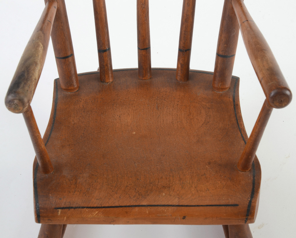 Antique Stenciled Child's Rocker