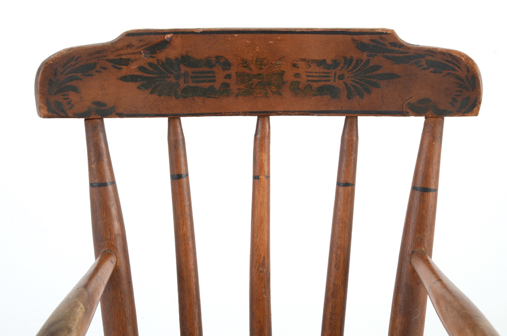 Antique Stenciled Child's Rocker